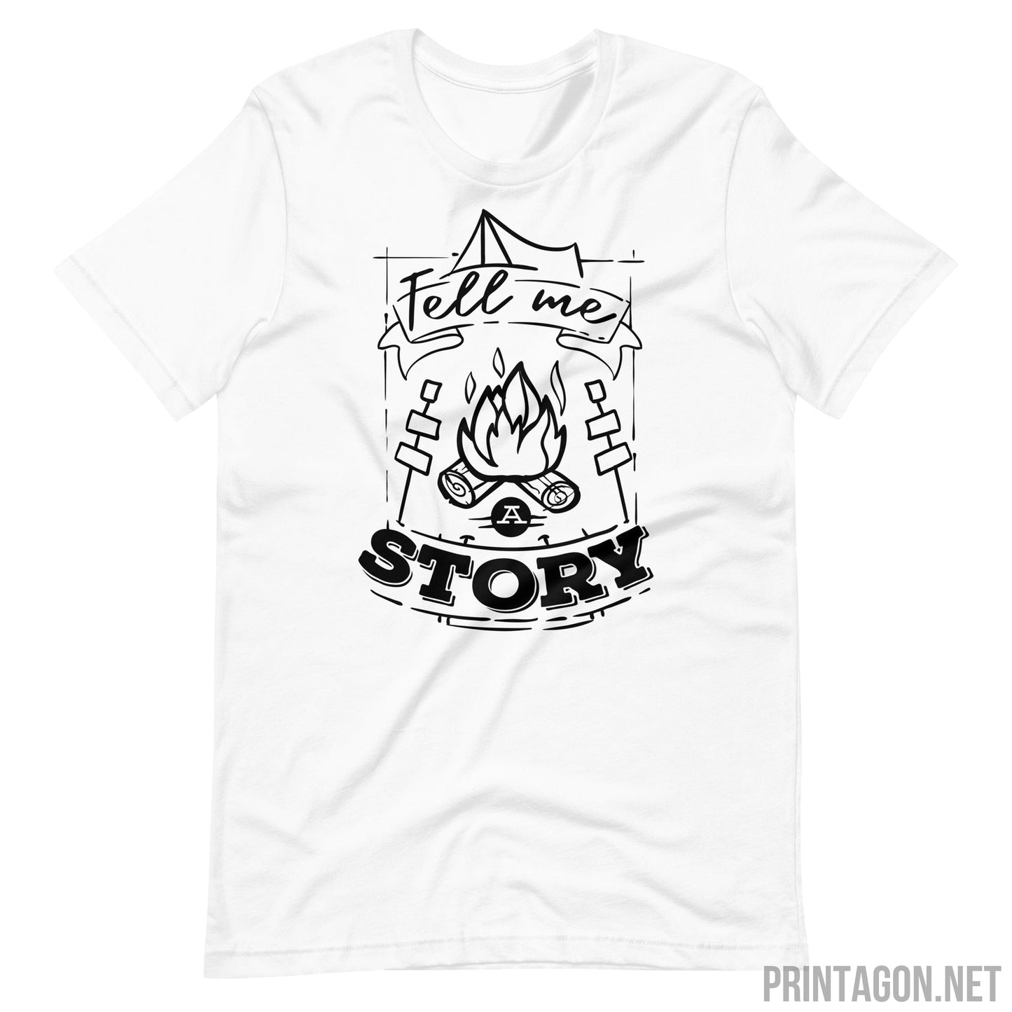 Tell Me A Story - Unisex T-shirt - White / XS Printagon