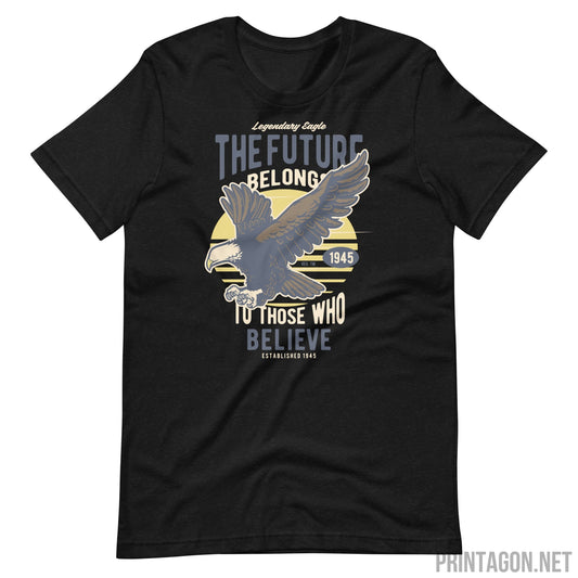 The Future Believe - Unisex T-shirt - Black Heather / XS Printagon