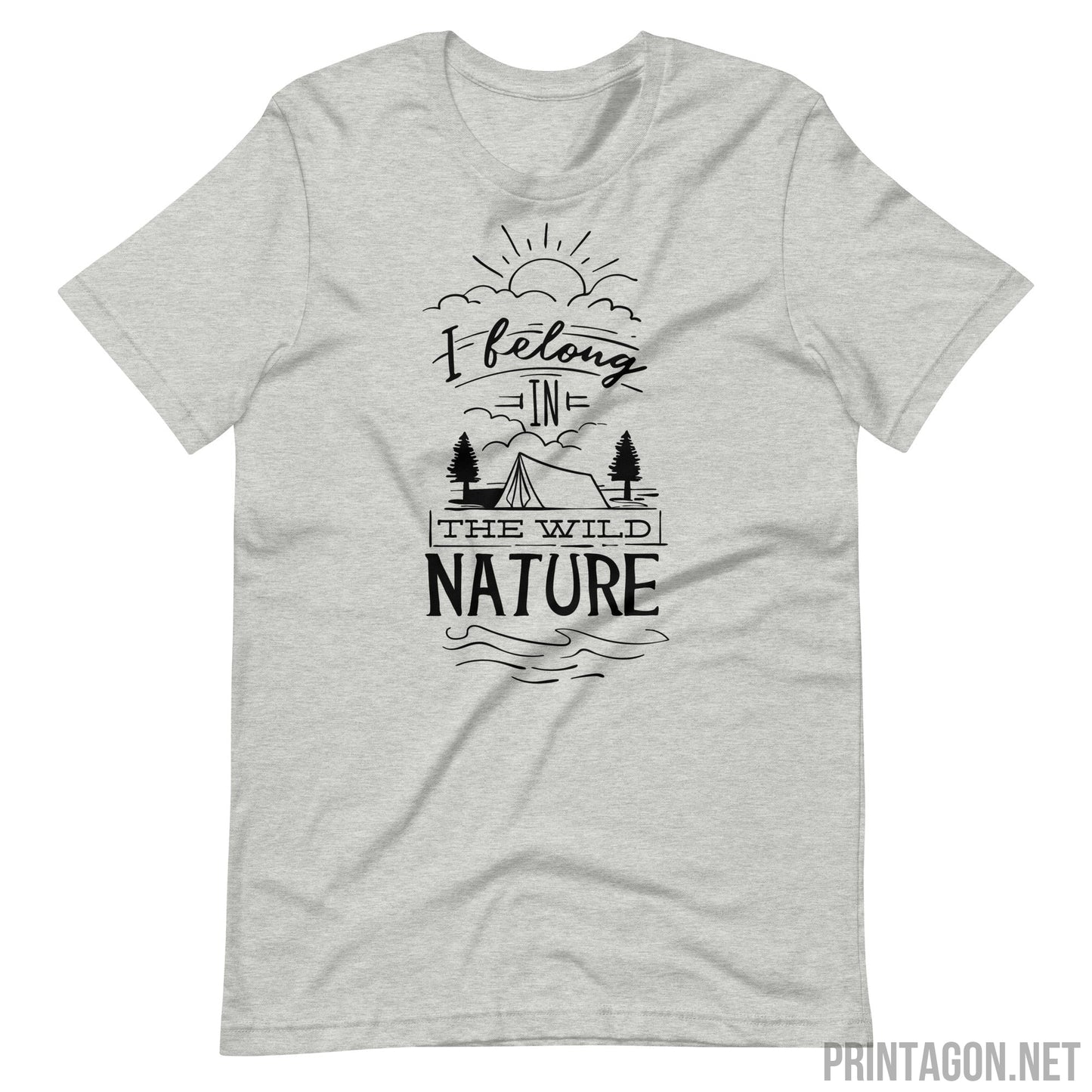 The Wild Nature - Unisex T-shirt - Athletic Heather / XS Printagon