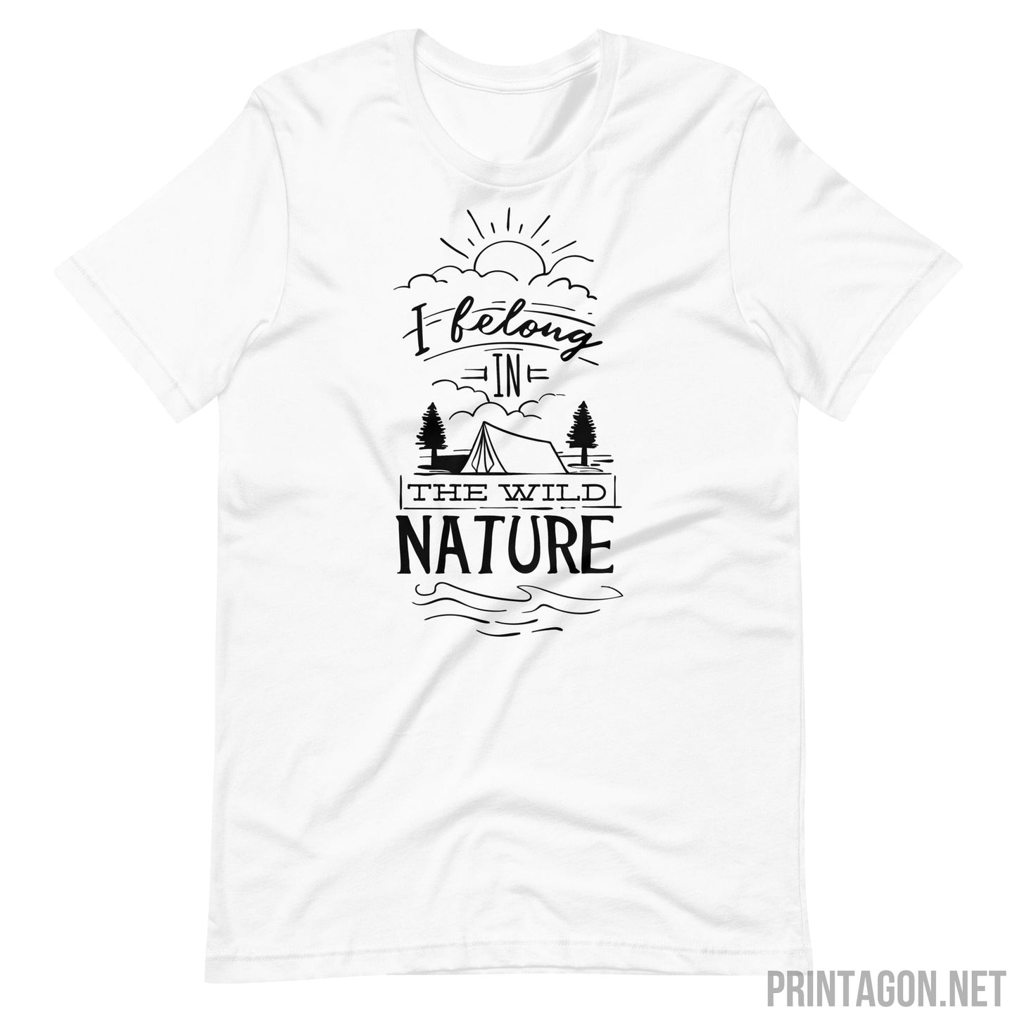 The Wild Nature - Unisex T-shirt - White / XS Printagon