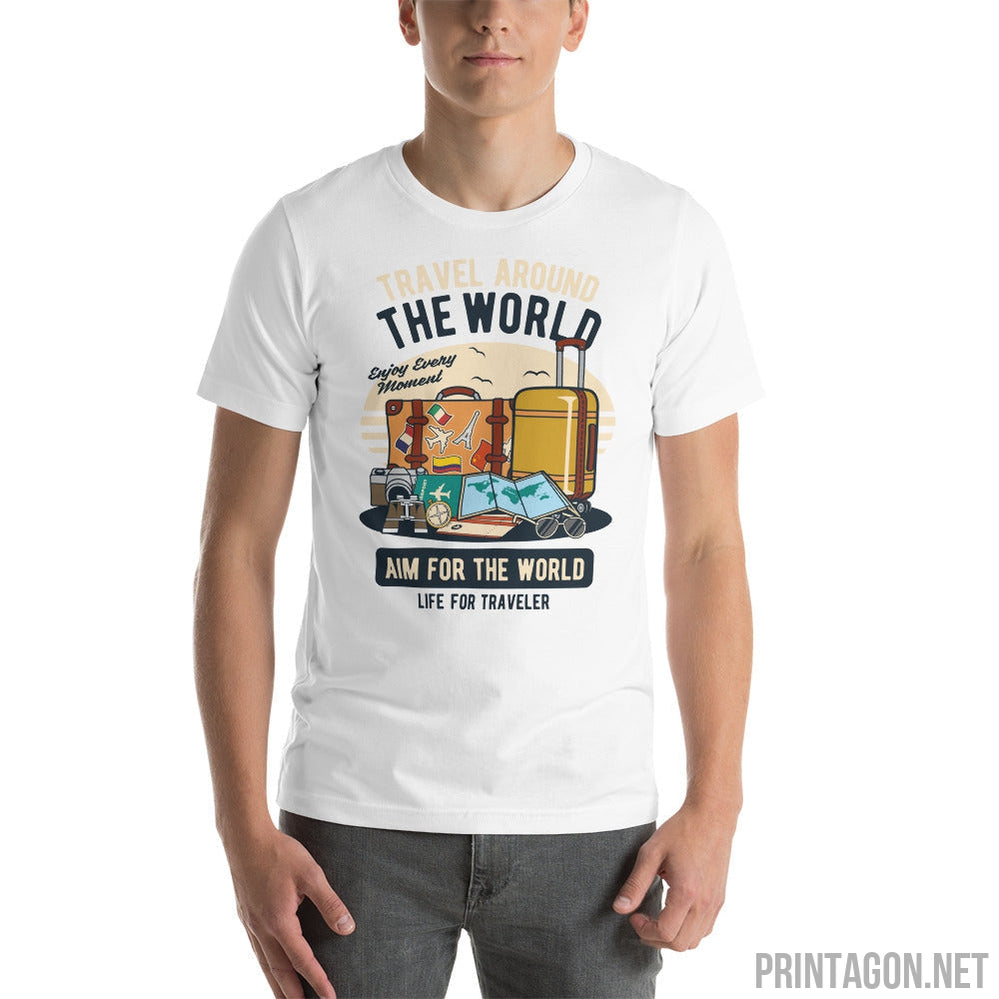 Travel Around The World - Unisex T-shirt - Printagon