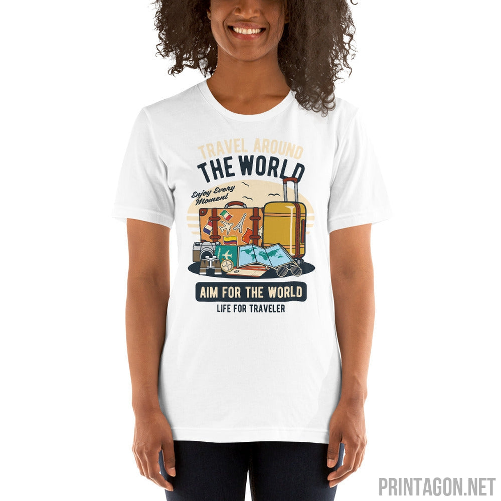 Travel Around The World - Unisex T-shirt - Printagon