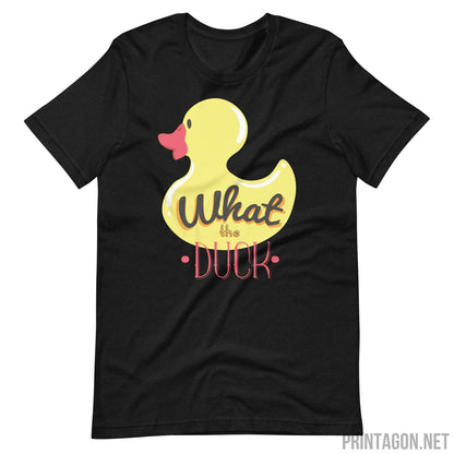 What The Duck - Unisex T-shirt - Black Heather / XS Printagon