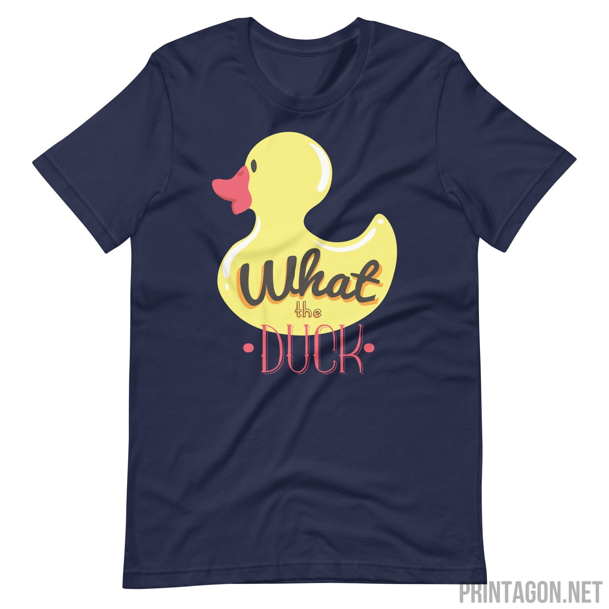 What The Duck - Unisex T-shirt - Navy / XS Printagon