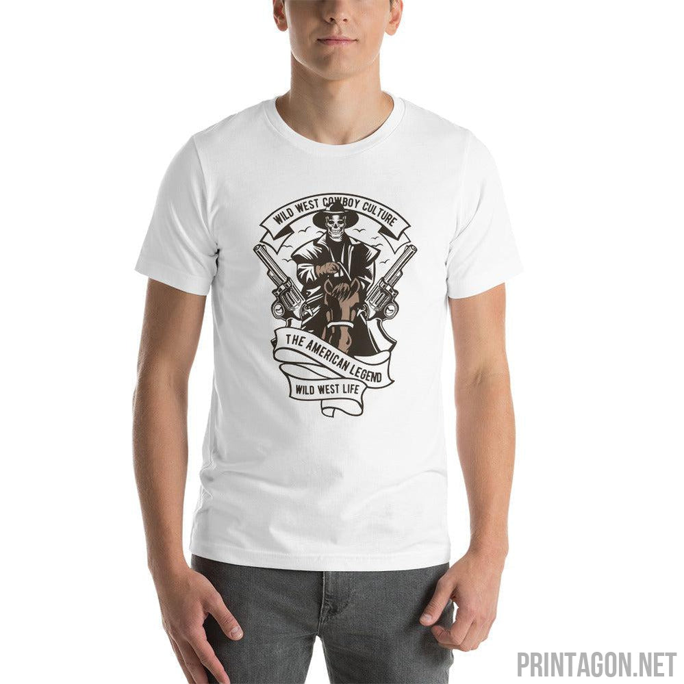 Wild West Cowboy Culture - White / XS Printagon