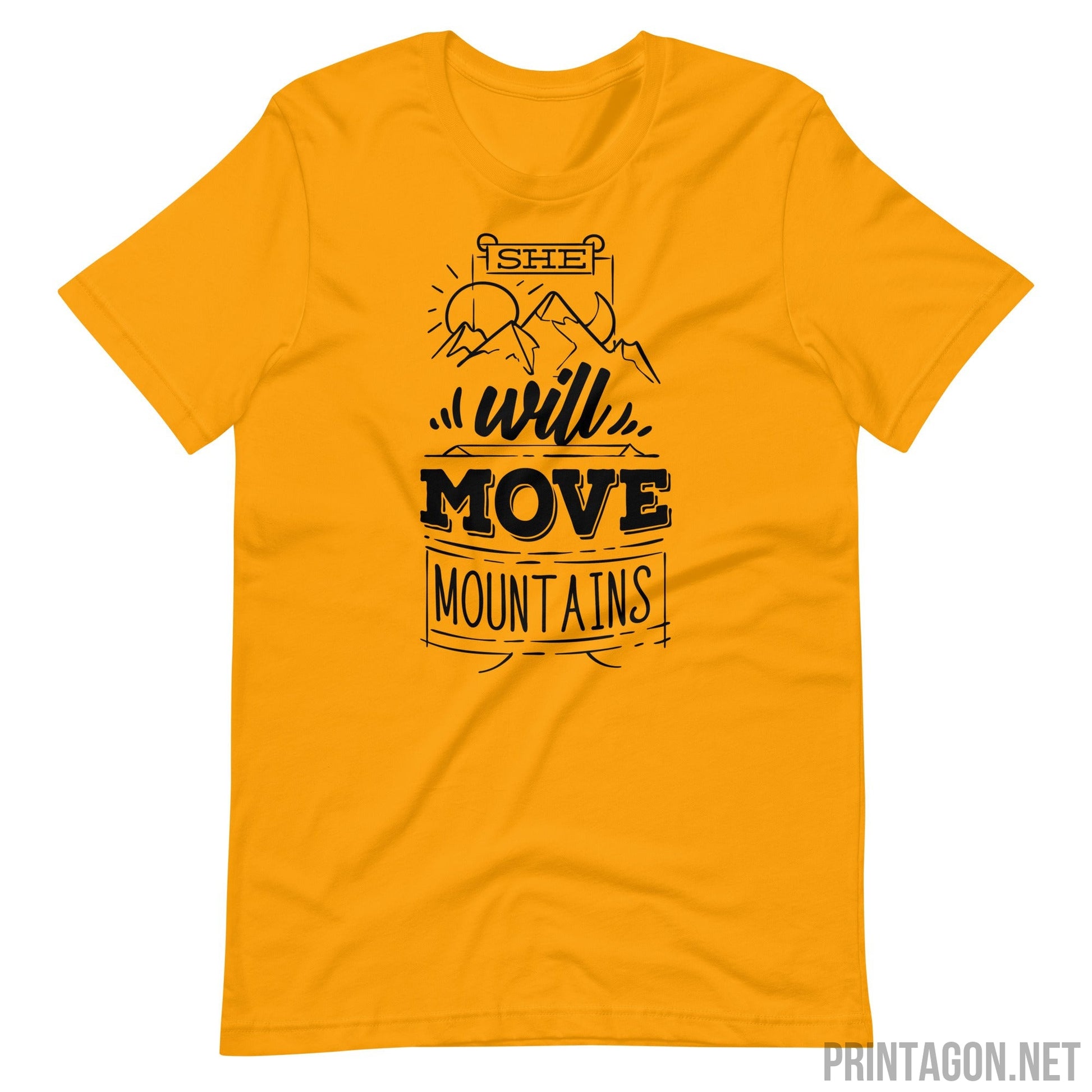 Will Move Mountains - Unisex T-shirt - Gold / S Printagon