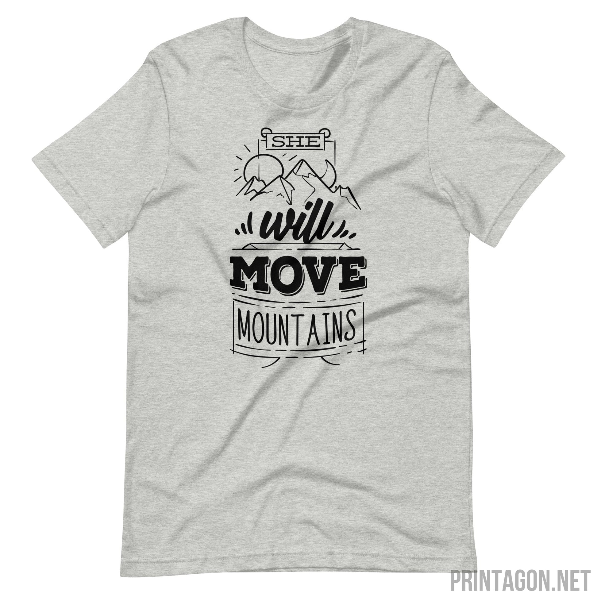 Will Move Mountains - Unisex T-shirt - Athletic Heather / XS Printagon