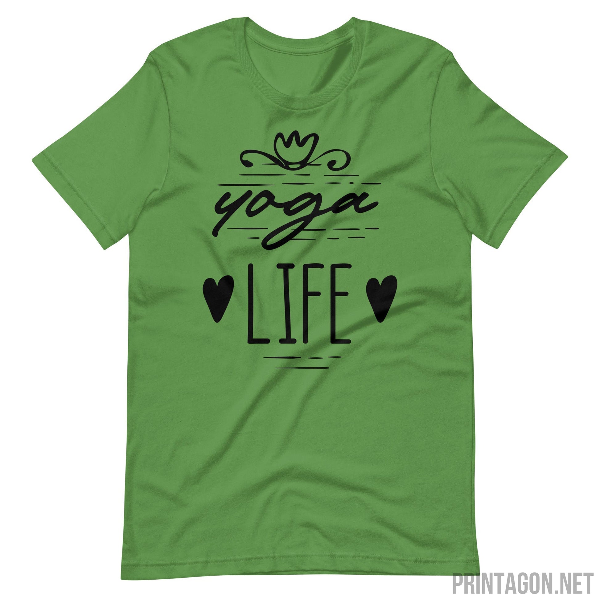 Yoga Life - Unisex T-shirt - Leaf / S Printagon