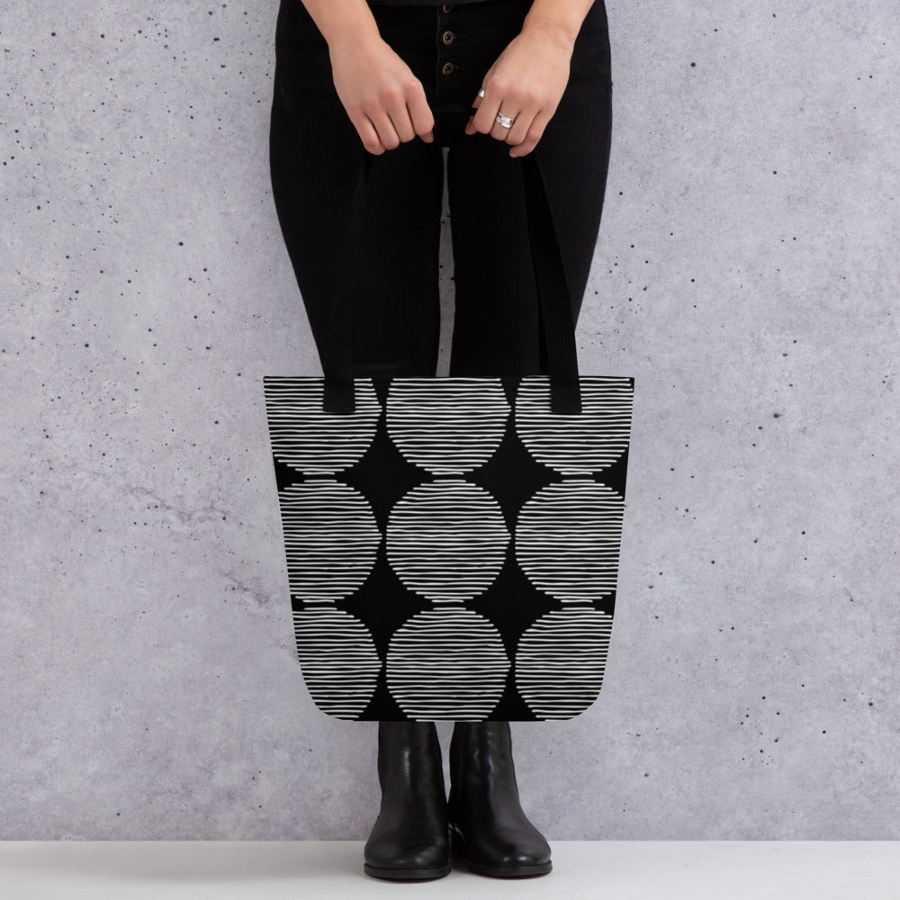 Printagon - Mirage - All Over Print Tote Bag - Black