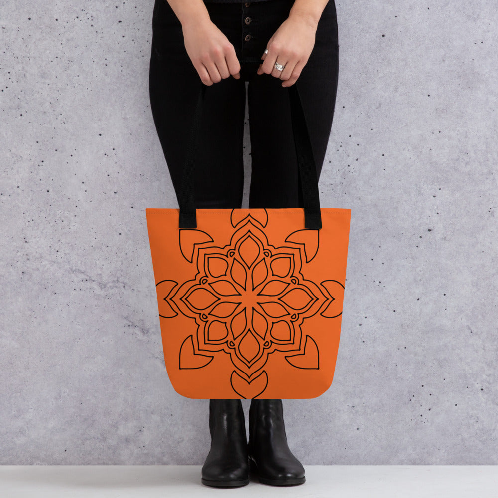 Printagon - Mandala 109 - All Over Print Tote Bag - Black