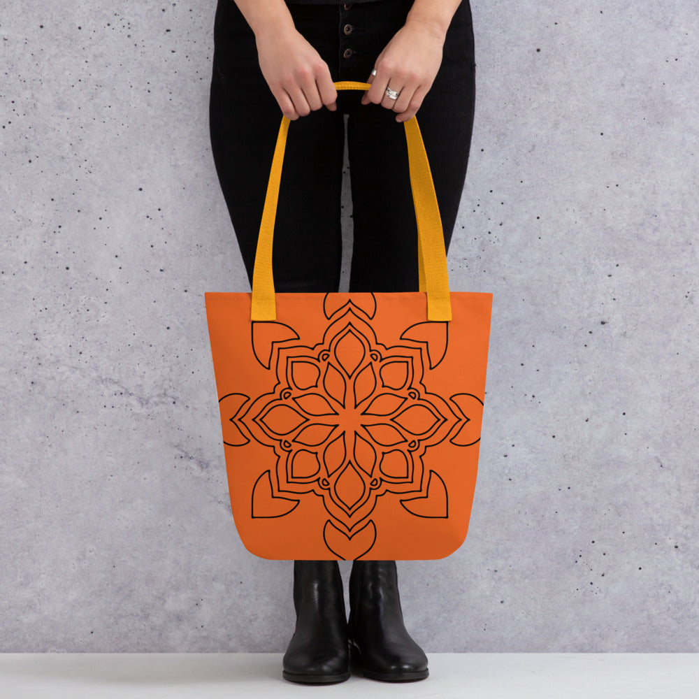 Printagon - Mandala 109 - All Over Print Tote Bag - Yellow