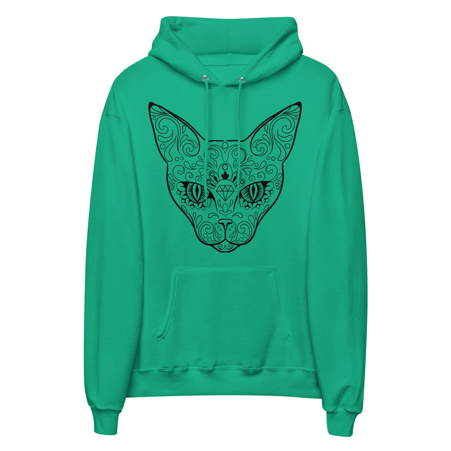 Printagon - Unisex fleece hoodie - Kelly Green / S