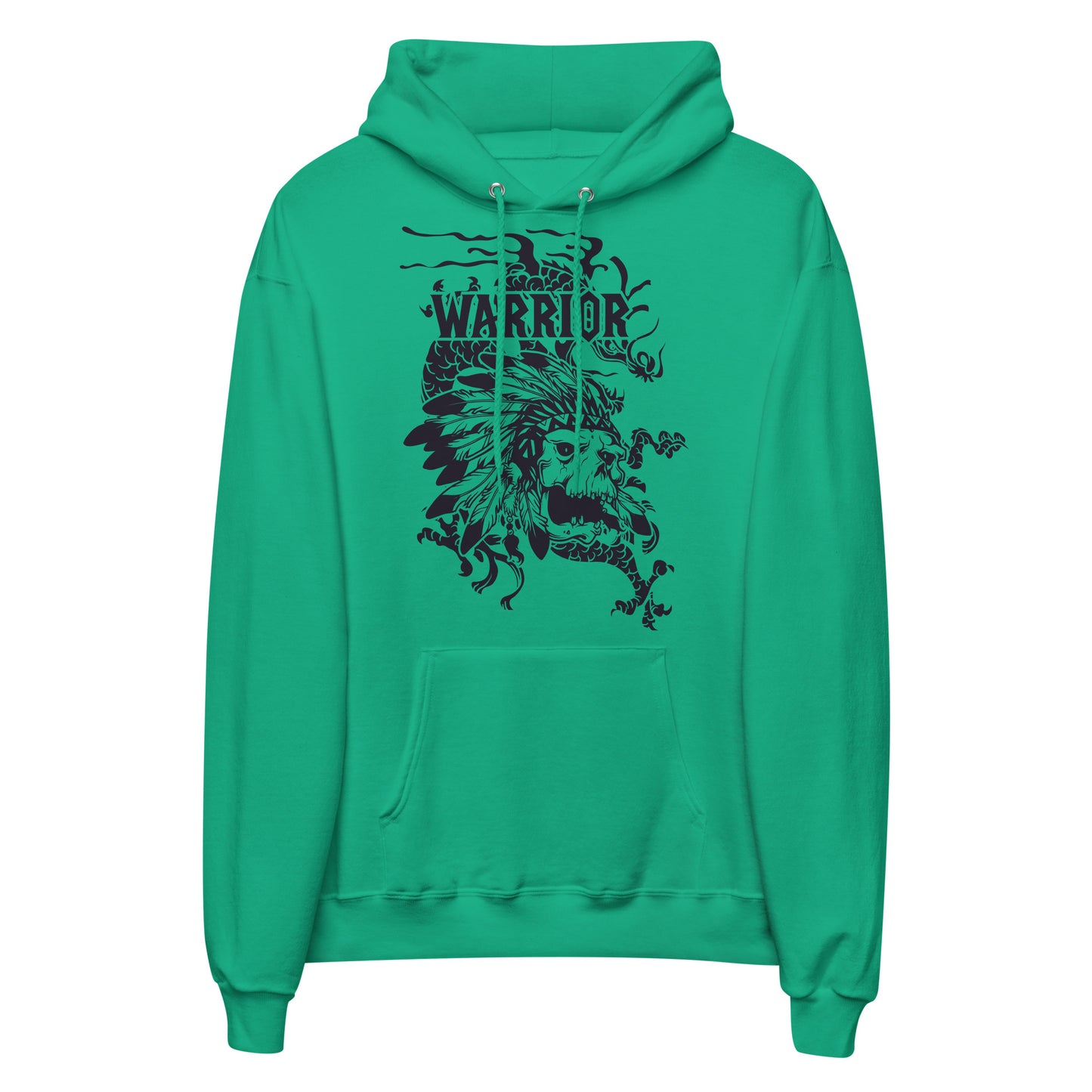 Printagon - Warrior Dragon Skull - Unisex hoodie - Kelly Green / S