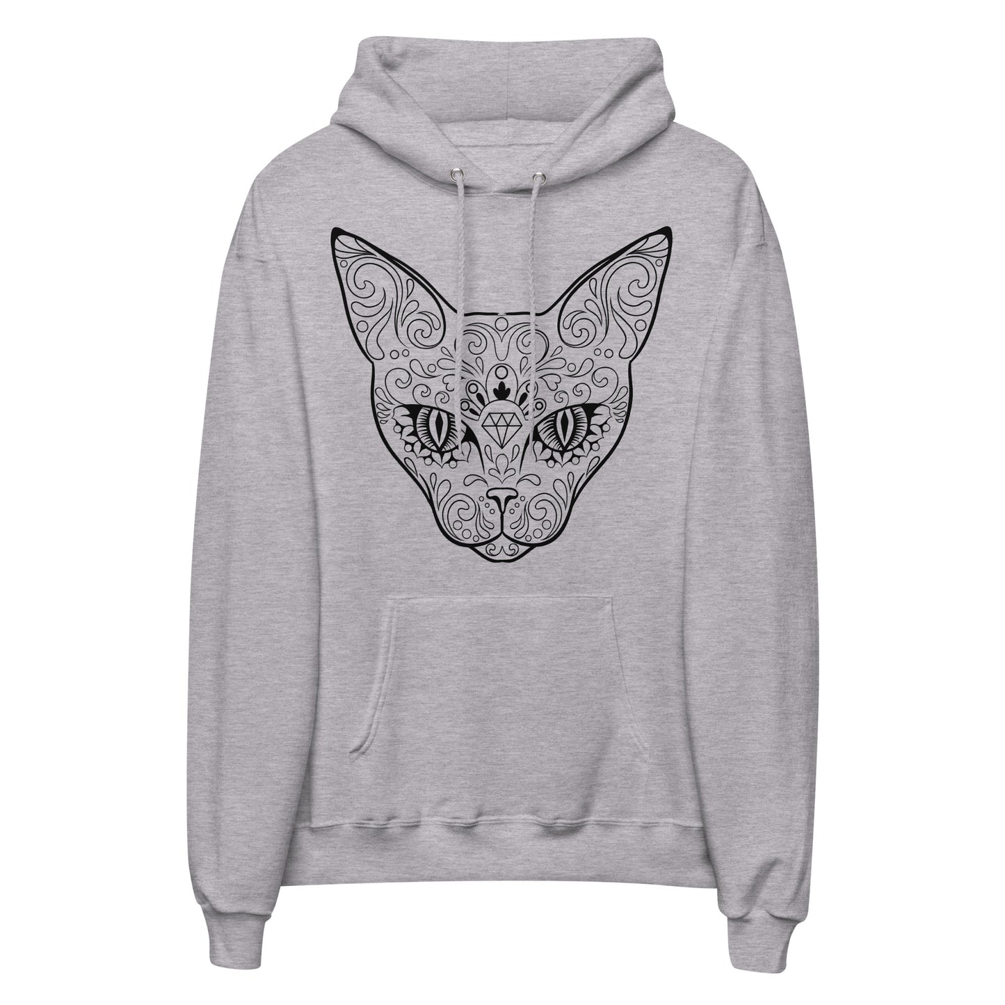 Printagon - Unisex fleece hoodie - Light Steel / S