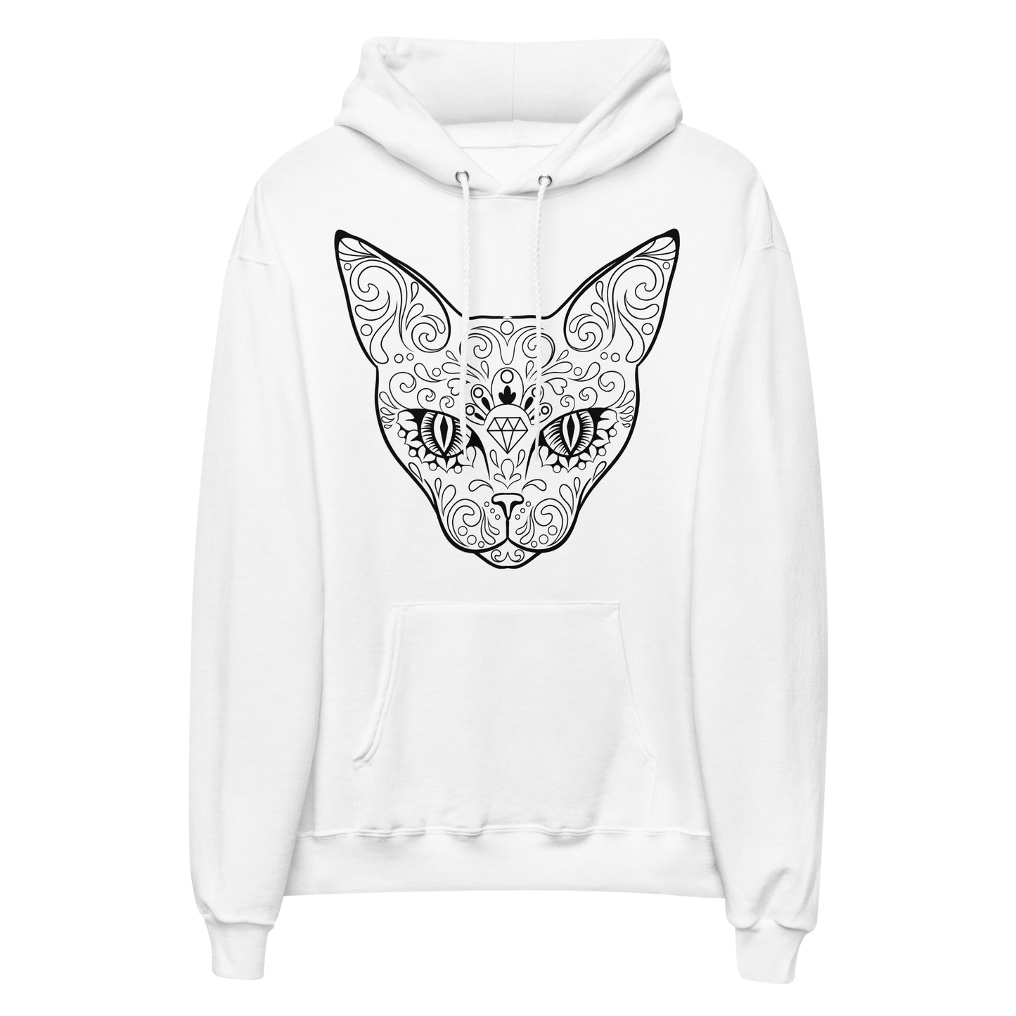 Printagon - Unisex fleece hoodie - White / S