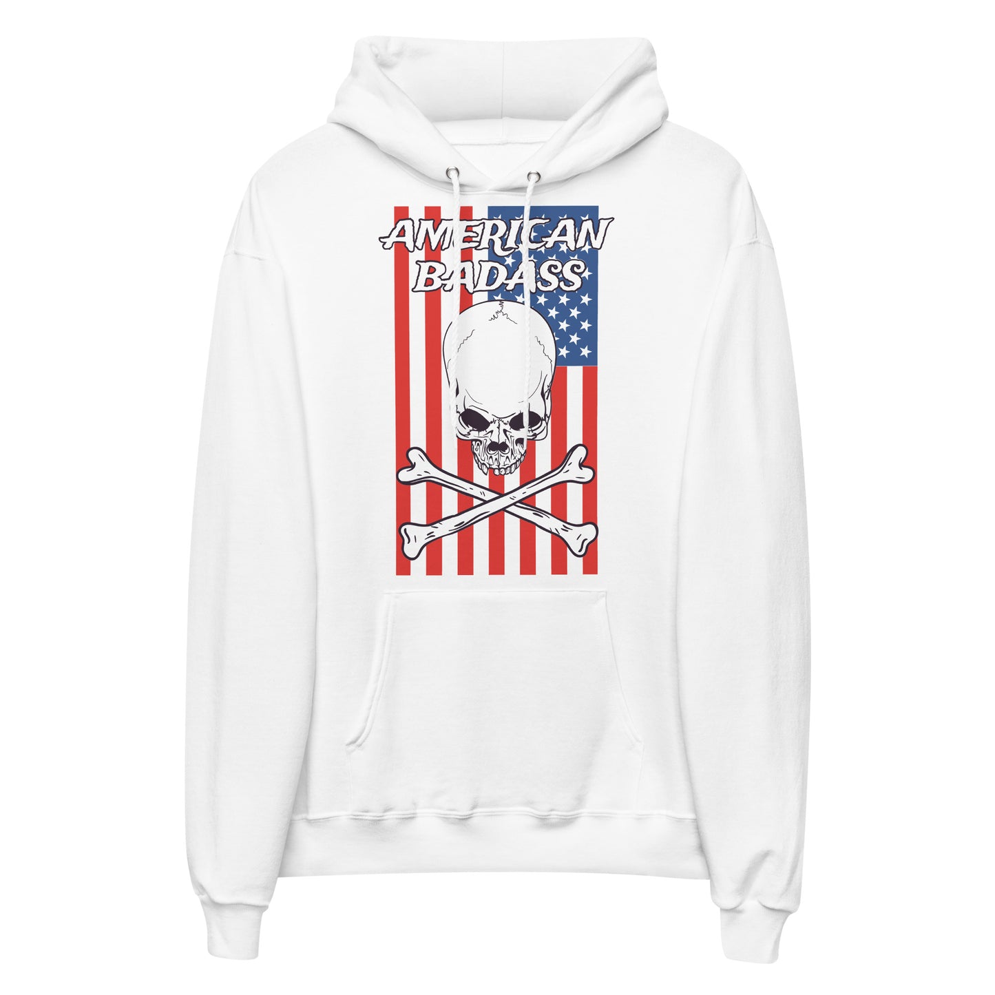 Printagon - American Badass 002 - Unisex hoodie - White / S