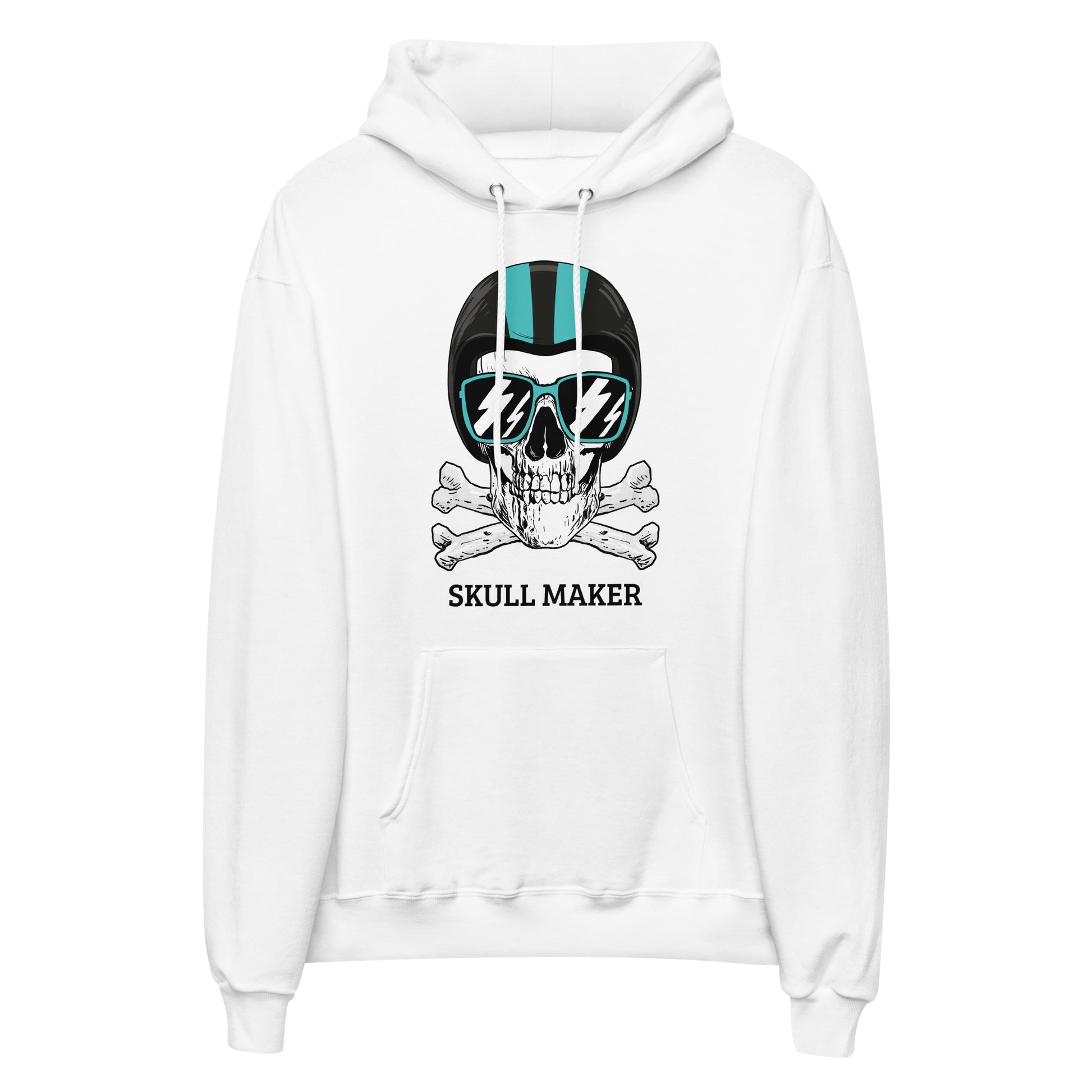 Printagon - Skull Maker 003 - Unisex hoodie - White / S