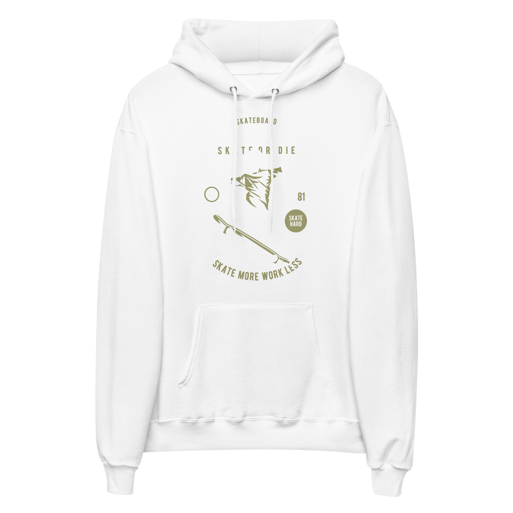 Printagon - Skull Skater 002 - Unisex hoodie - White / S