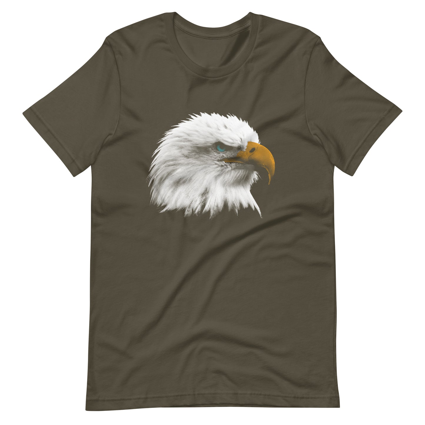 Printagon - Bald Eagle 002 - Unisex T-shirt - Army / S