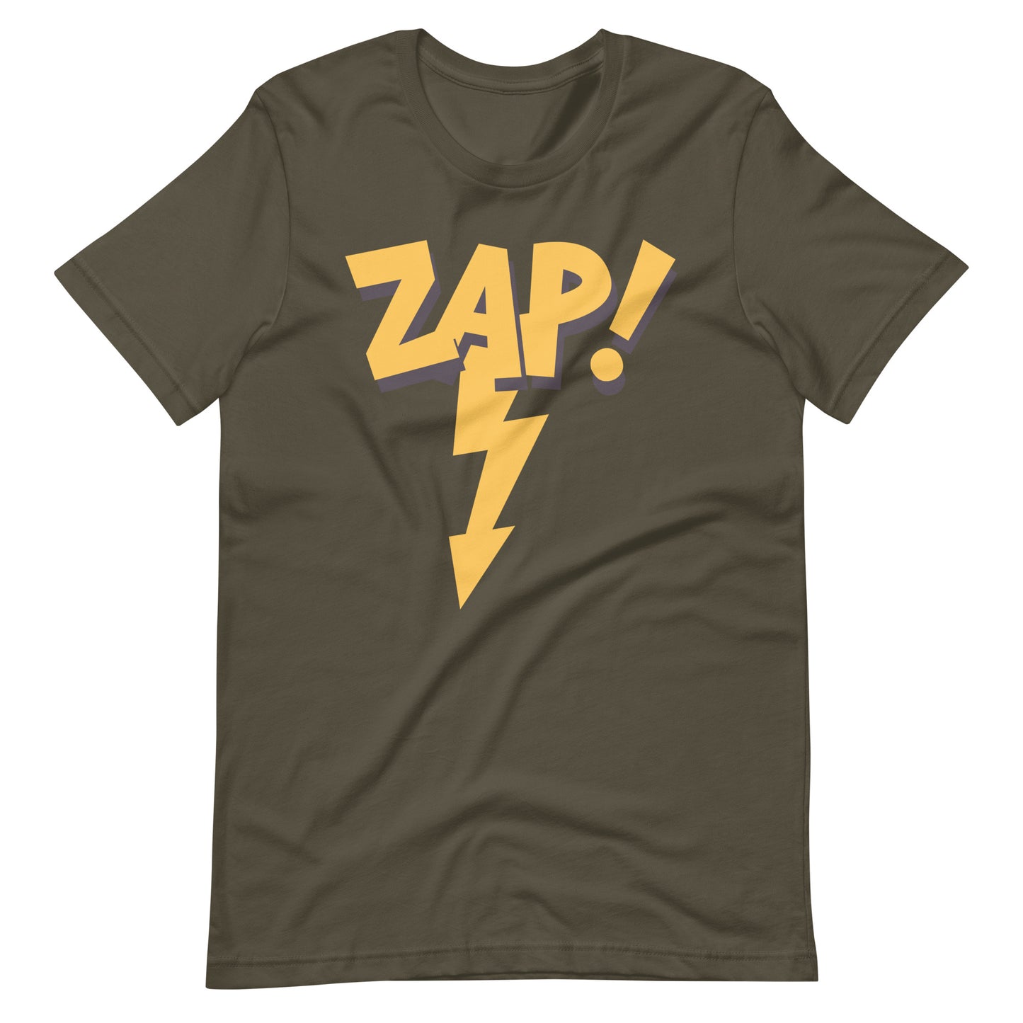 Printagon - Zap! - Unisex T-shirt - Army / S