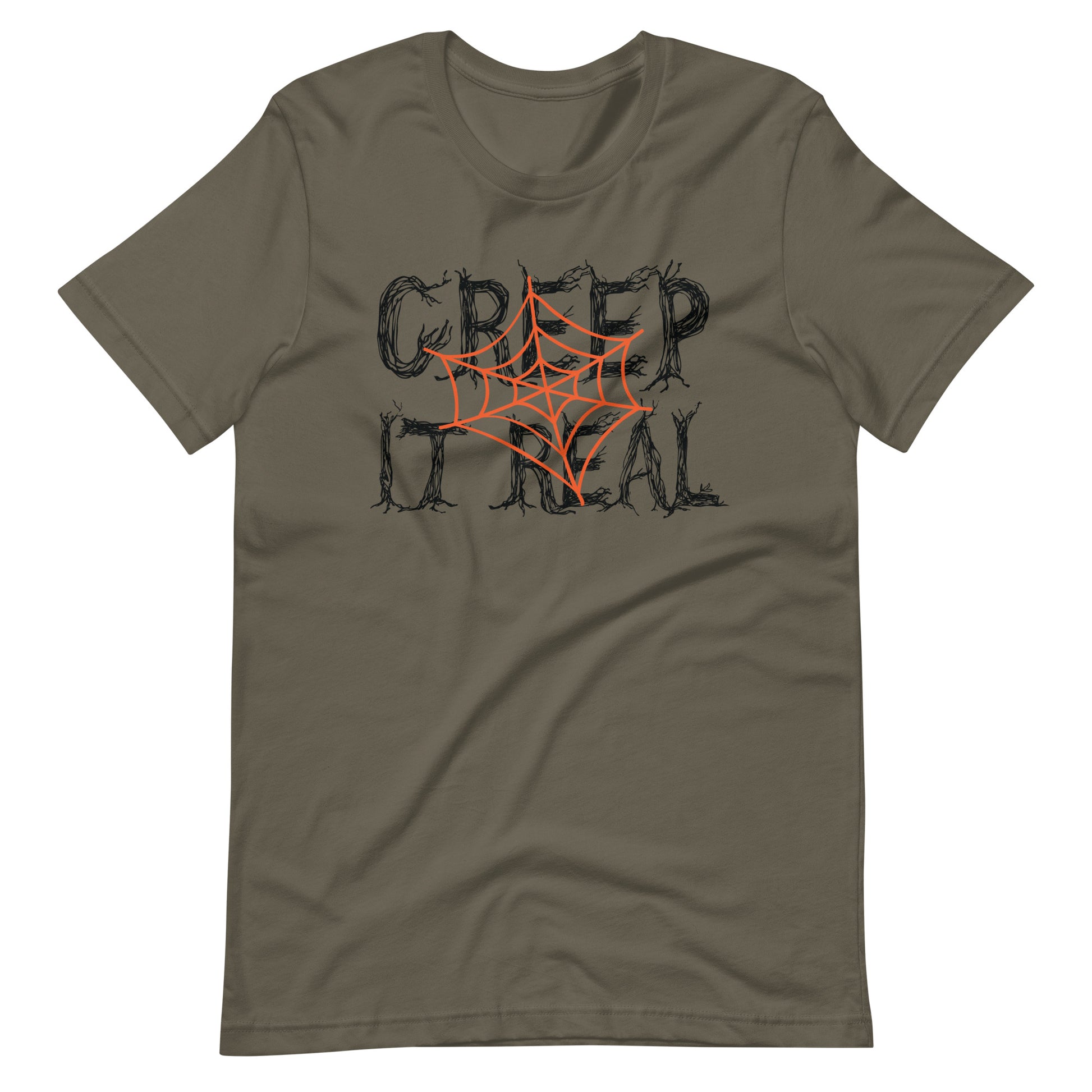 Printagon - Creep It Real - Unisex T-shirt - Army / S