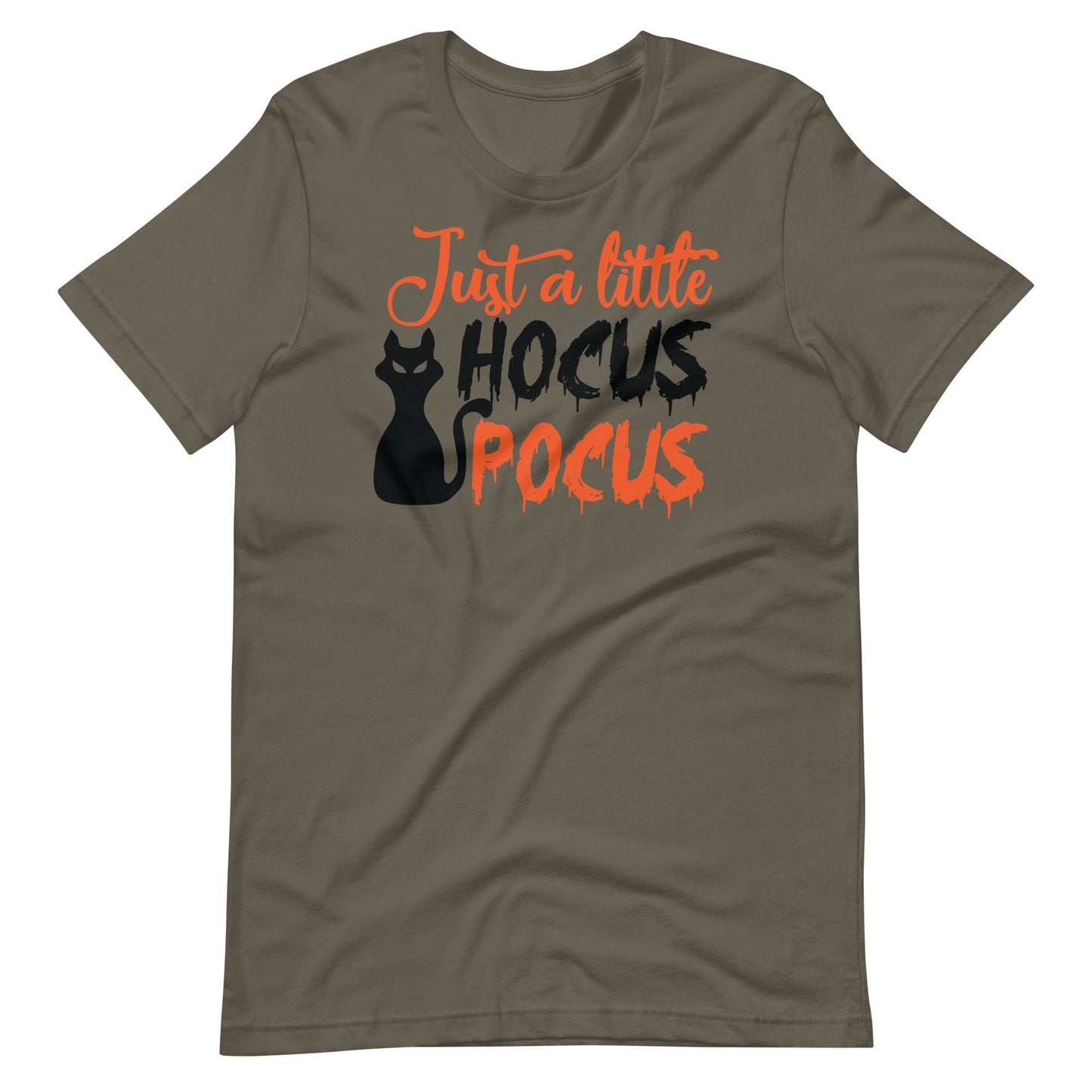 Printagon - Just a Little Hocus Pocus - Unisex T-shirt - Army / S