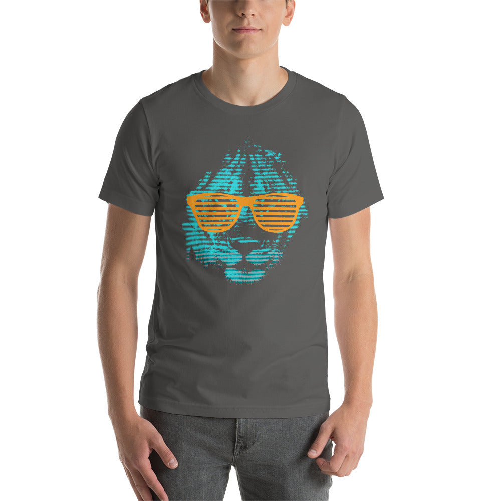 Printagon - Lion with Shades 002 - Unisex T-shirt -