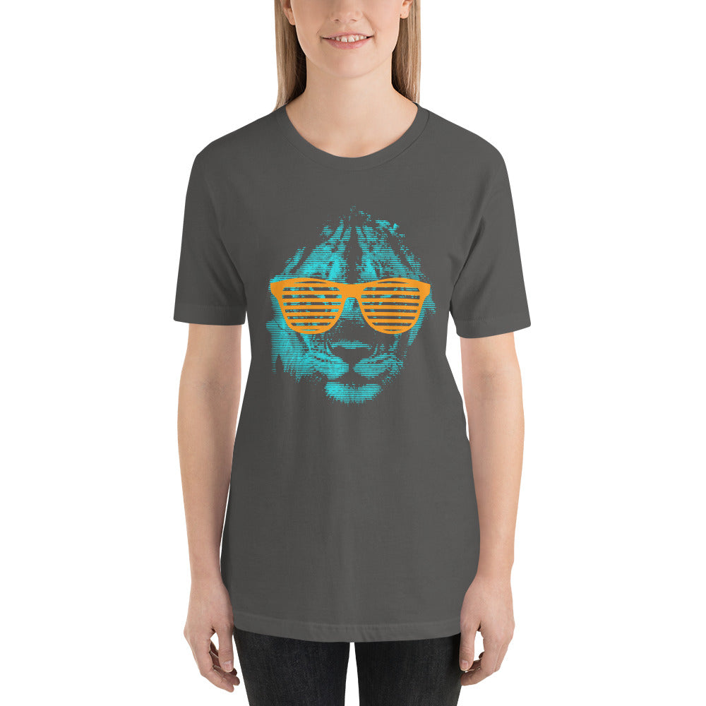 Printagon - Lion with Shades 002 - Unisex T-shirt -