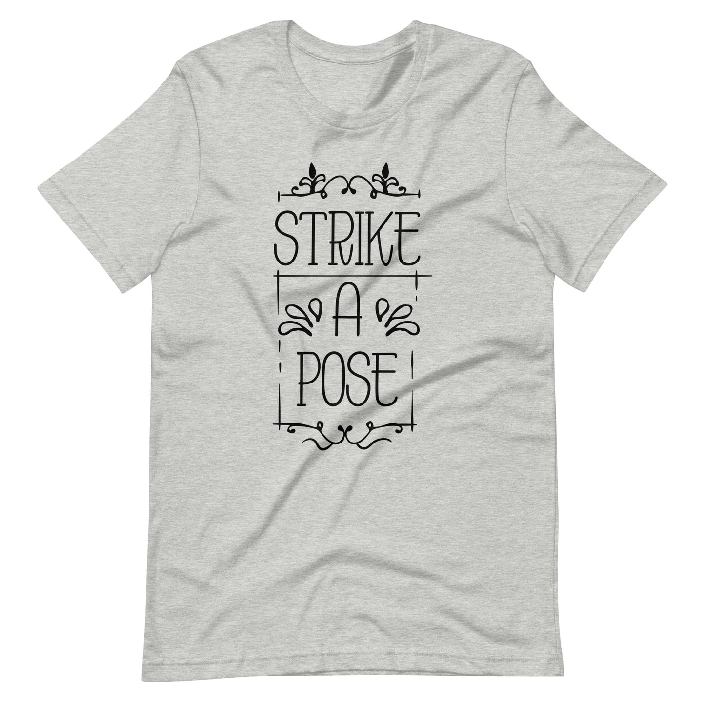 Strike A Pose - Unisex T-shirt - Athletic Heather / XS Printagon