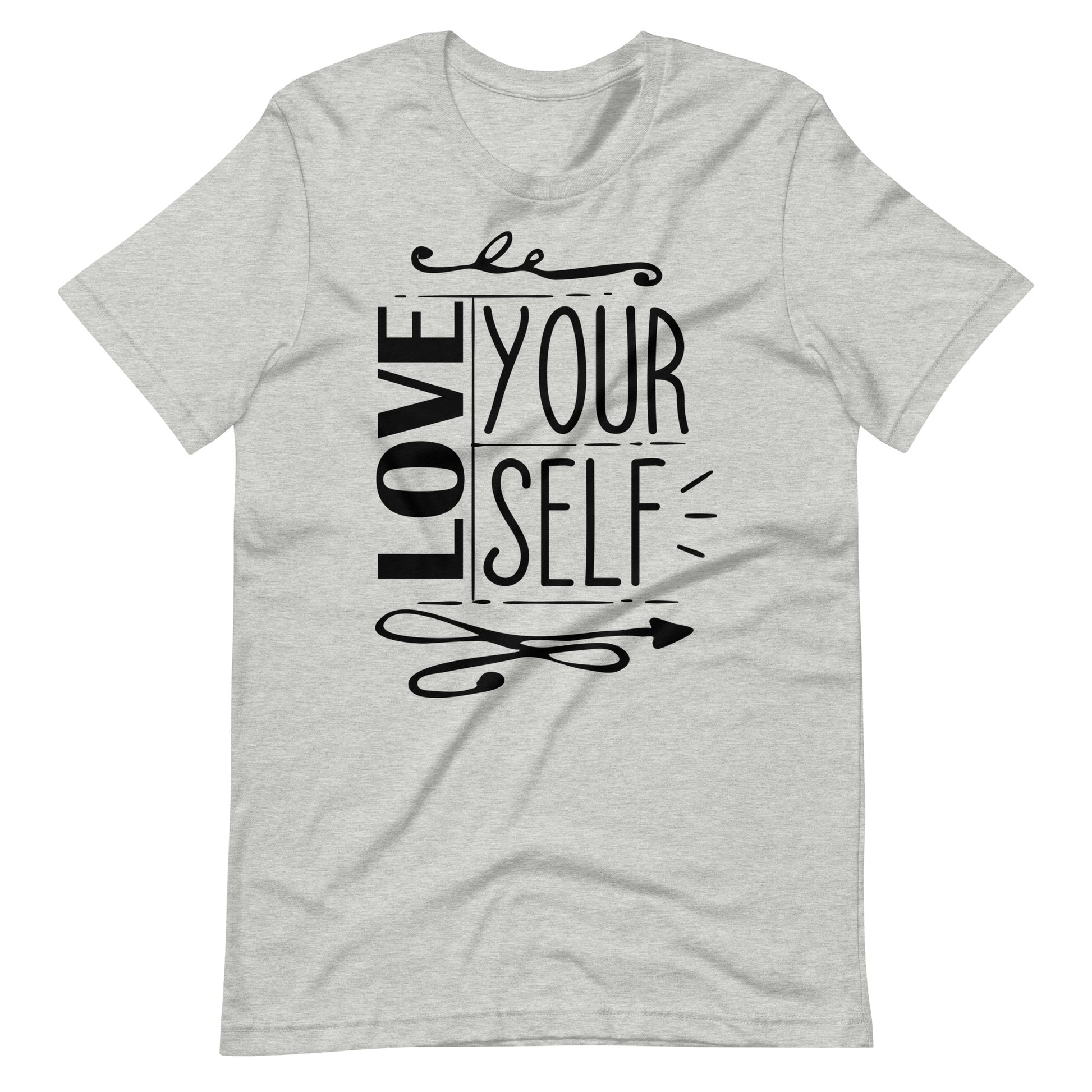 Printagon - Love Your Self - Unisex T-shirt - Athletic Heather / XS