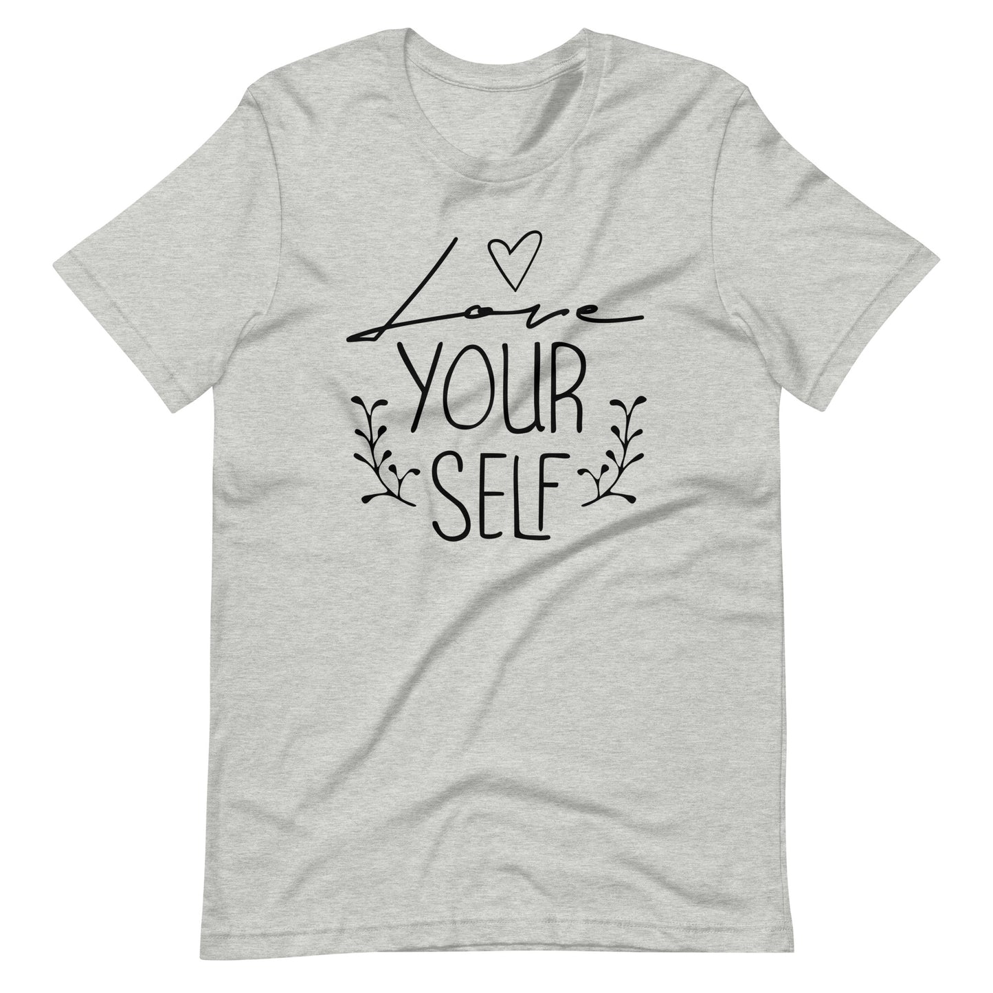 Printagon - Love Your Self - Unisex T-shirt - Athletic Heather / XS