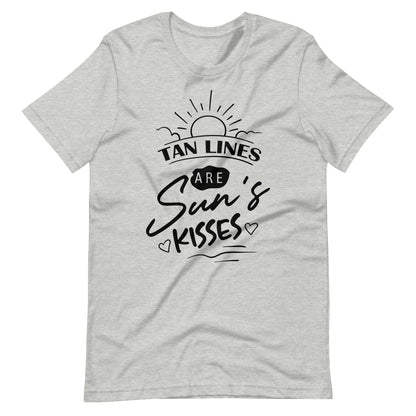 Tan Lines Are Sun's Kisses - Unisex T-shirt - Athletic Heather / XS Printagon