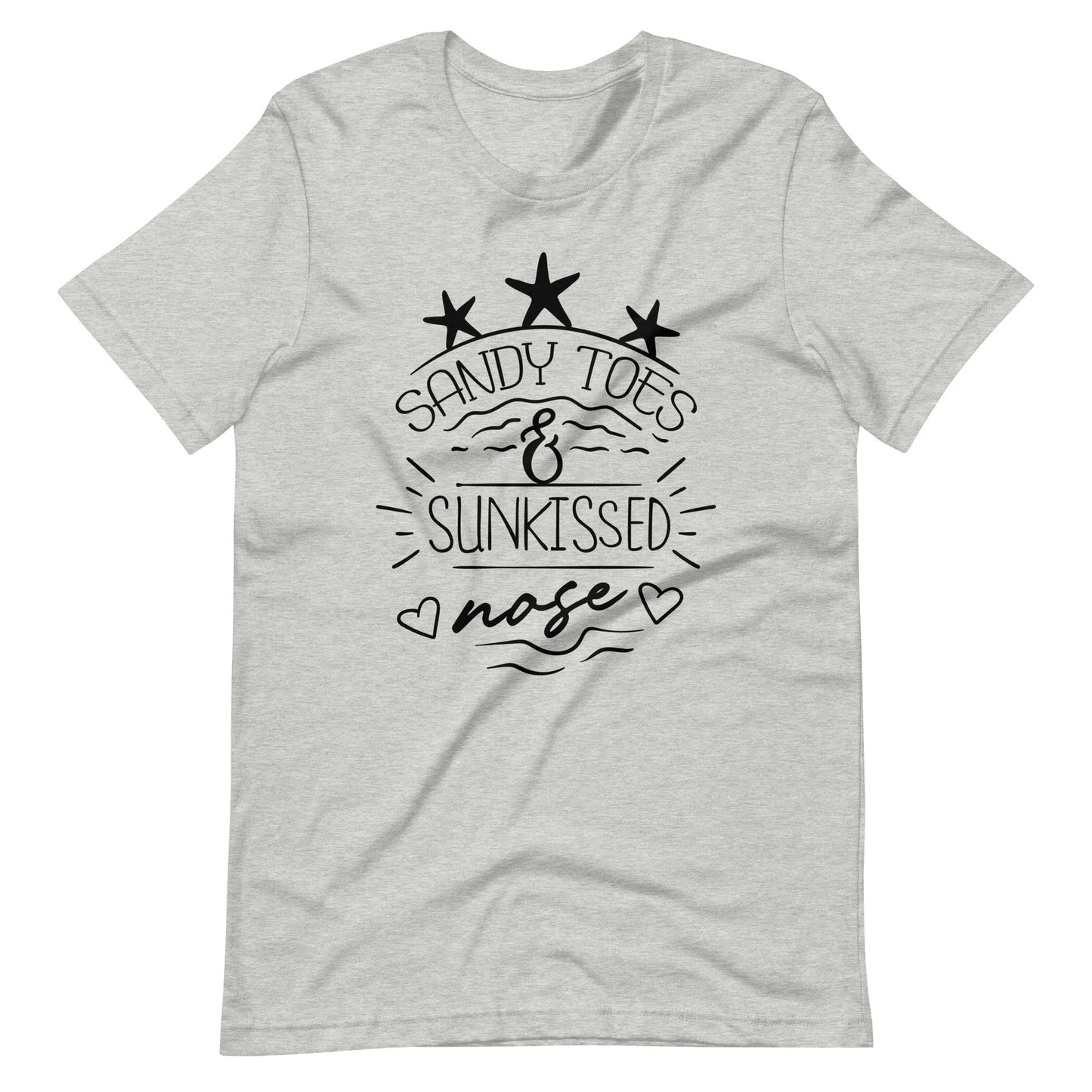 Sandy Toes & Sun Kissed Nose - Unisex T-shirt - Athletic Heather / XS Printagon