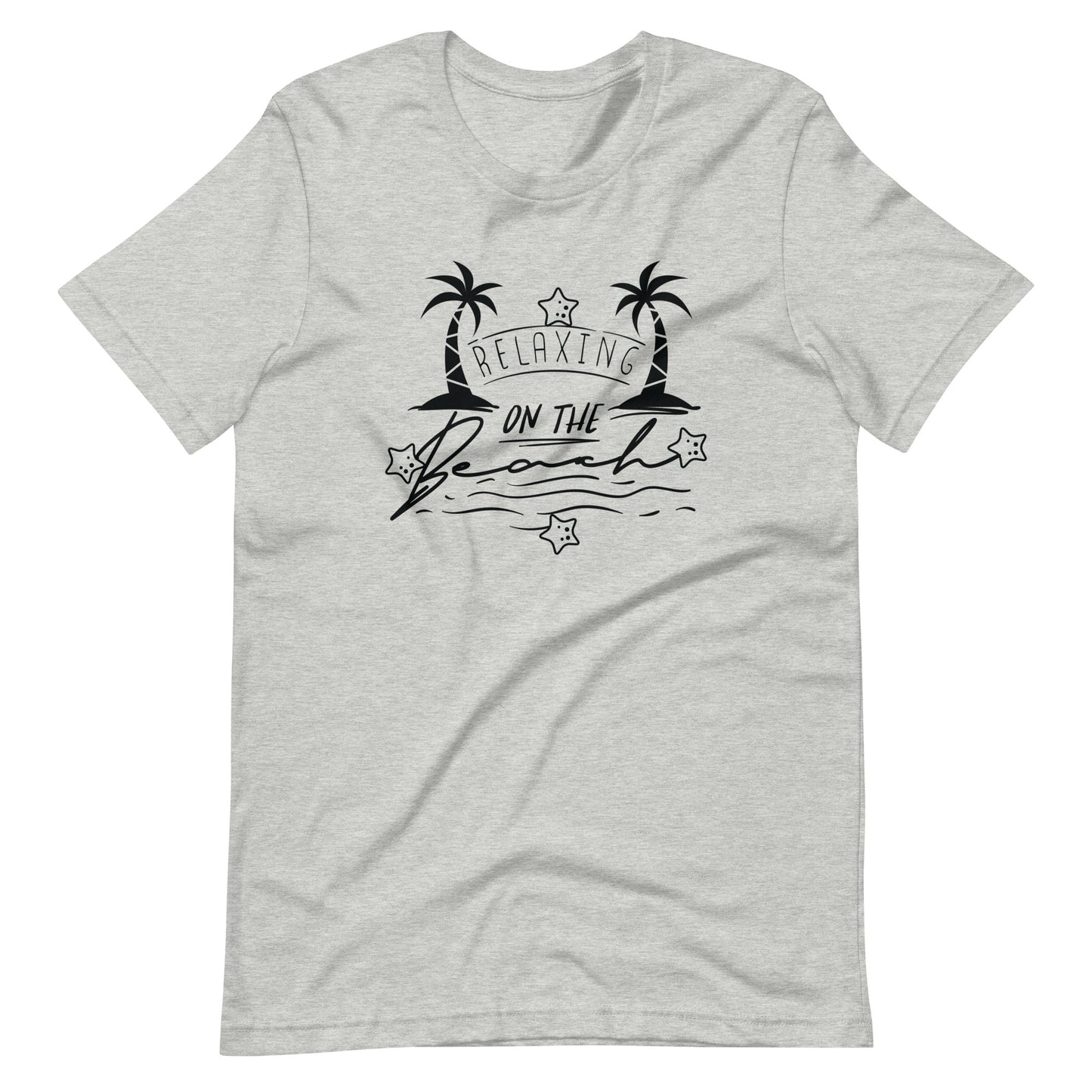 Relaxing On The Beach - Unisex T-shirt - Athletic Heather / XS Printagon