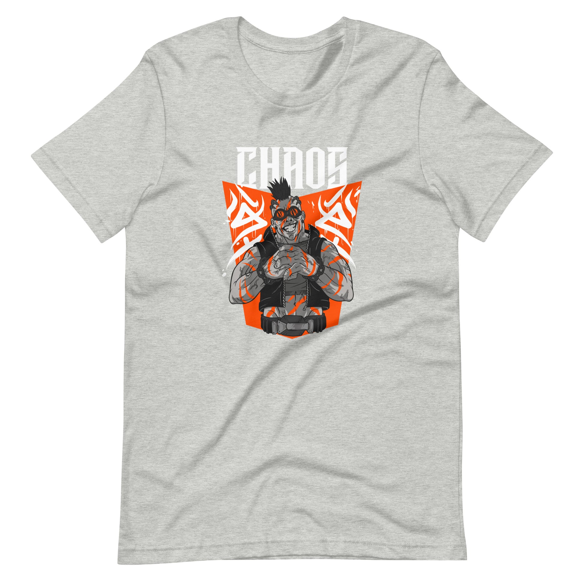 Printagon - Chaos Orange 002 - Unisex T-shirt - Athletic Heather / XS