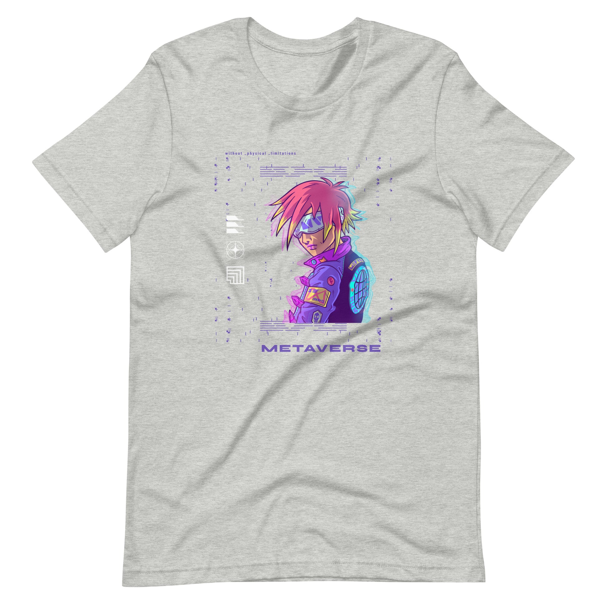 Metaverse 002 - Unisex T-shirt - Athletic Heather / XS Printagon