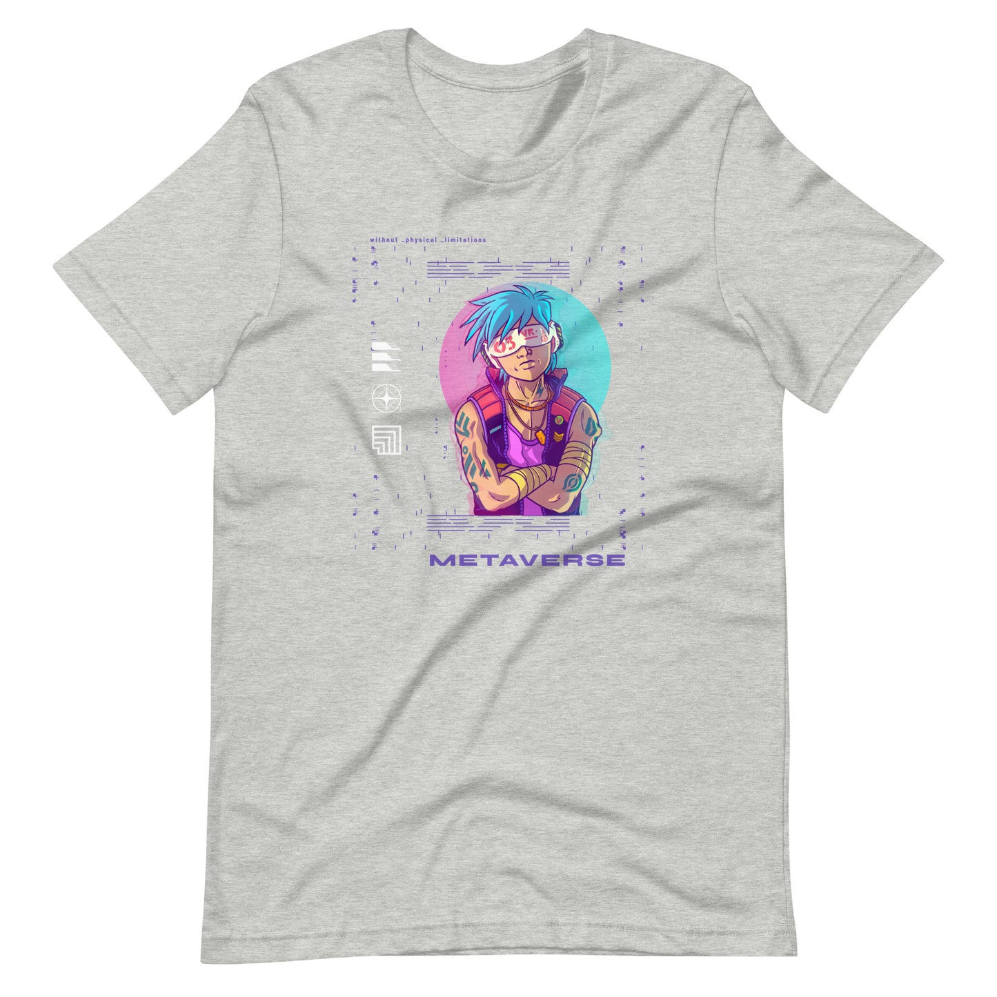 metaverse 005 - Unisex T-shirt - Athletic Heather / XS Printagon