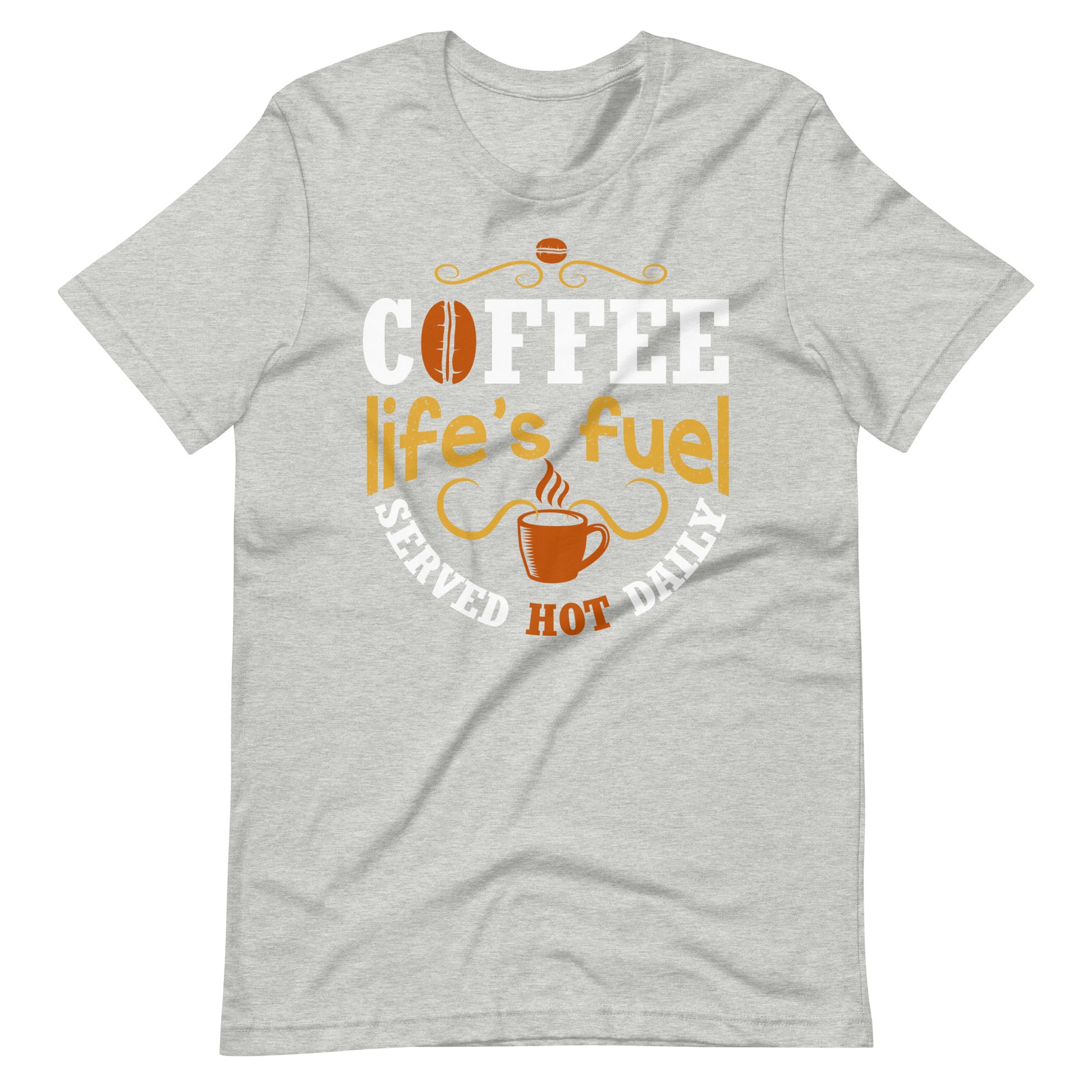 Printagon - Coffee Life's Fuel - Unisex T-shirt - Athletic Heather / XS