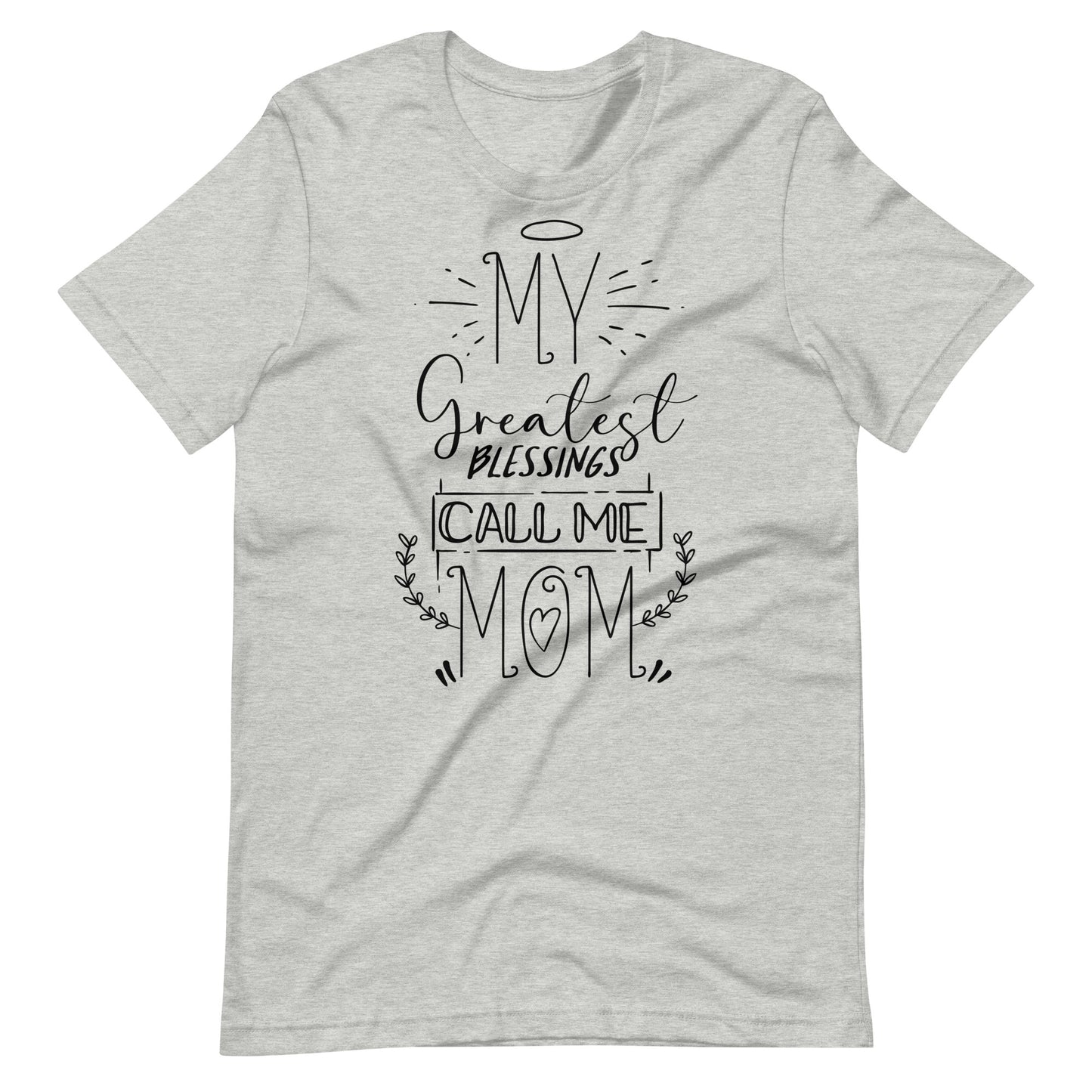 Printagon - My Greatest Blessings Call Me Mom - T-shirt - Athletic Heather / XS