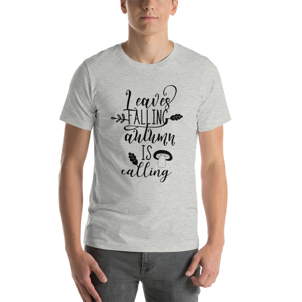 Printagon - Leaves Falling Autumn Is Calling - Unisex T- shirt -