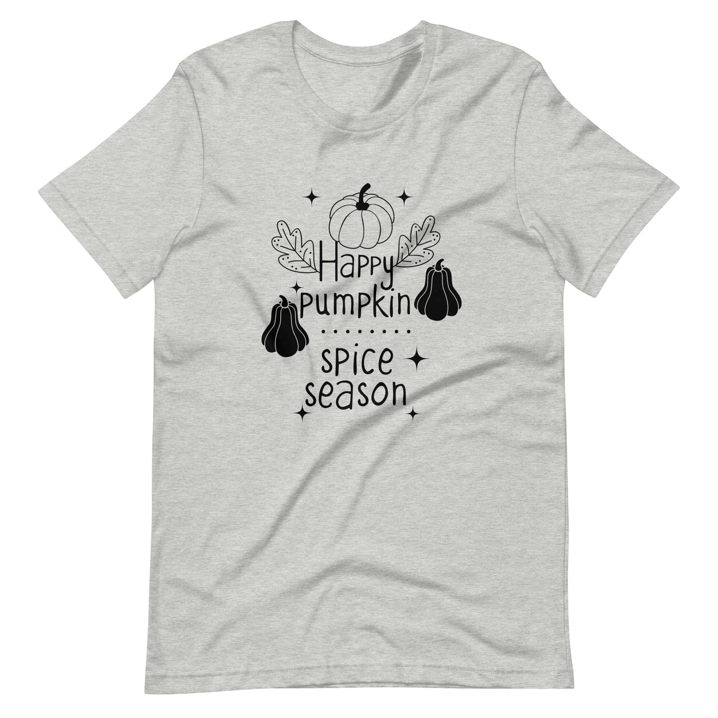 Printagon - Happy Pumpkin Spice Season - Unisex T-shirt - Athletic Heather / XS