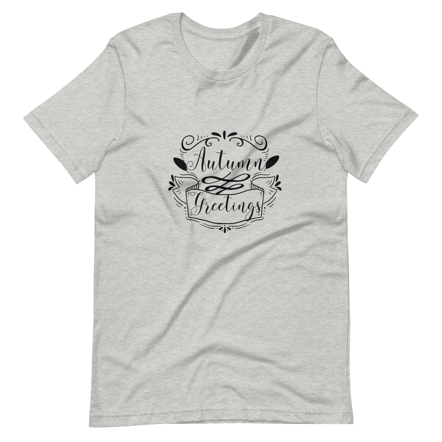 Printagon - Autumn Greetings - Unisex T-shirt - Athletic Heather / XS