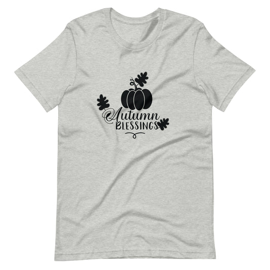 Printagon - Autumn Blessings - Unisex T-shirt - Athletic Heather / XS