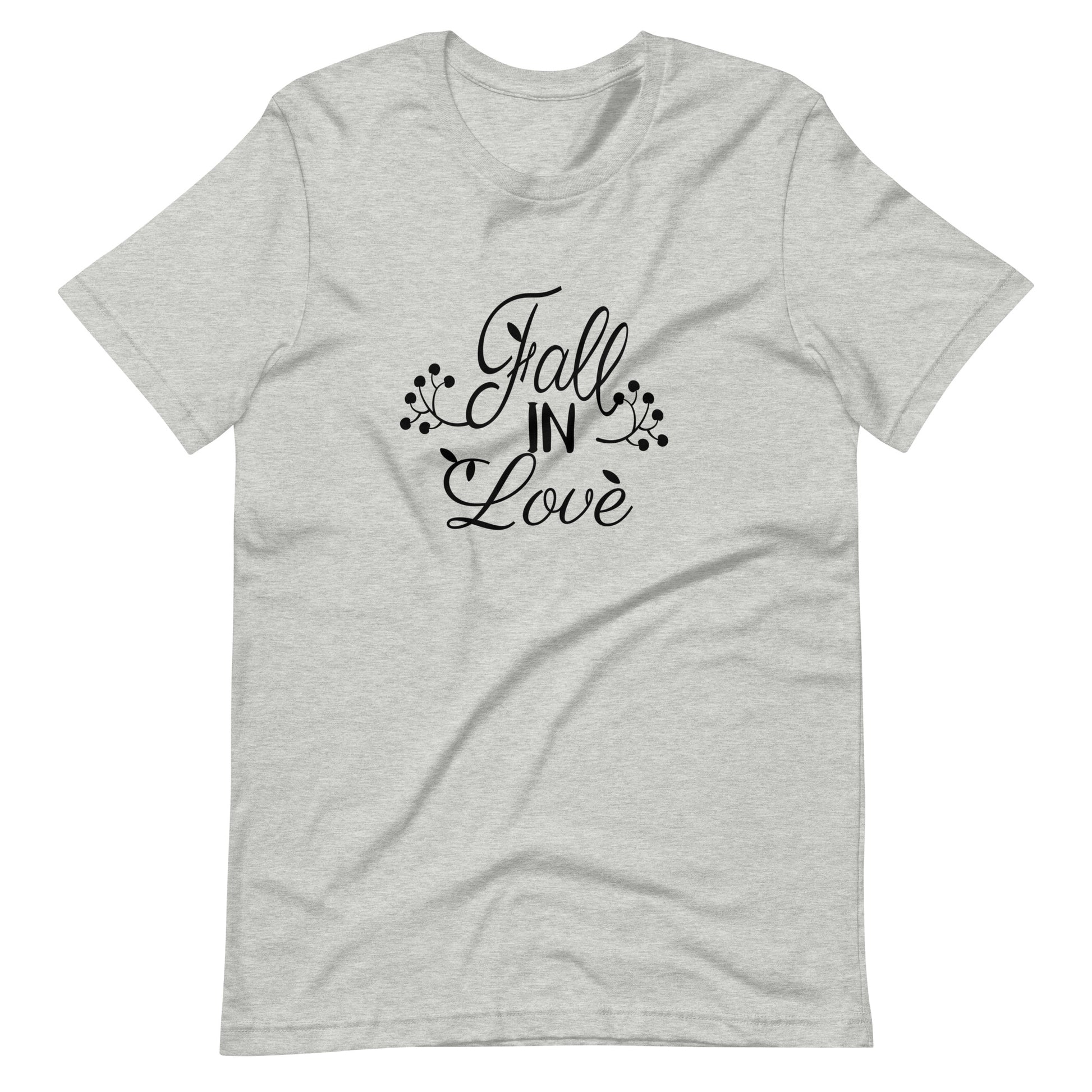 Printagon - Fall In Love - Unisex T-shirt - Athletic Heather / XS