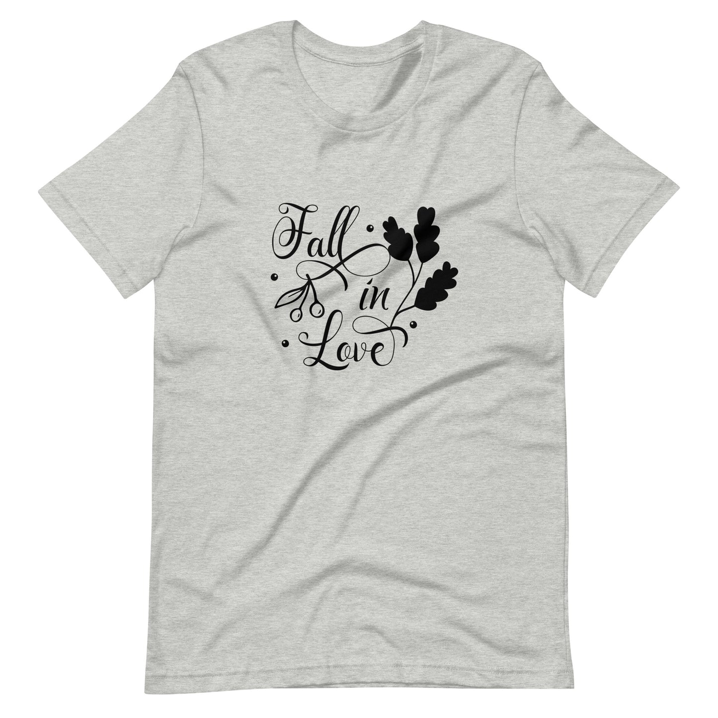 Printagon - Fall In Love 002 - Unisex T-shirt - Athletic Heather / XS