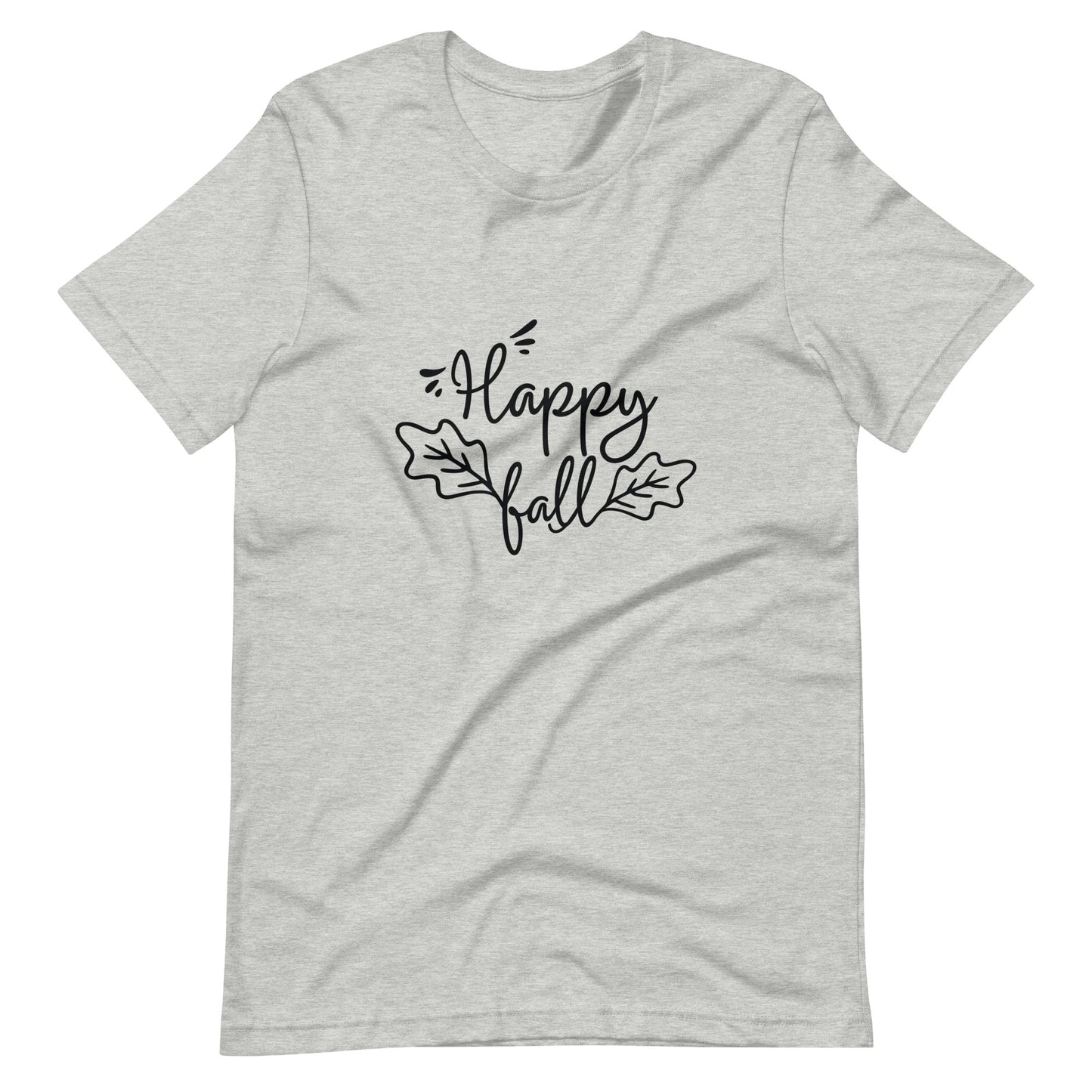 Printagon - Happy Fall 003 - Unisex T-shirt - Athletic Heather / XS