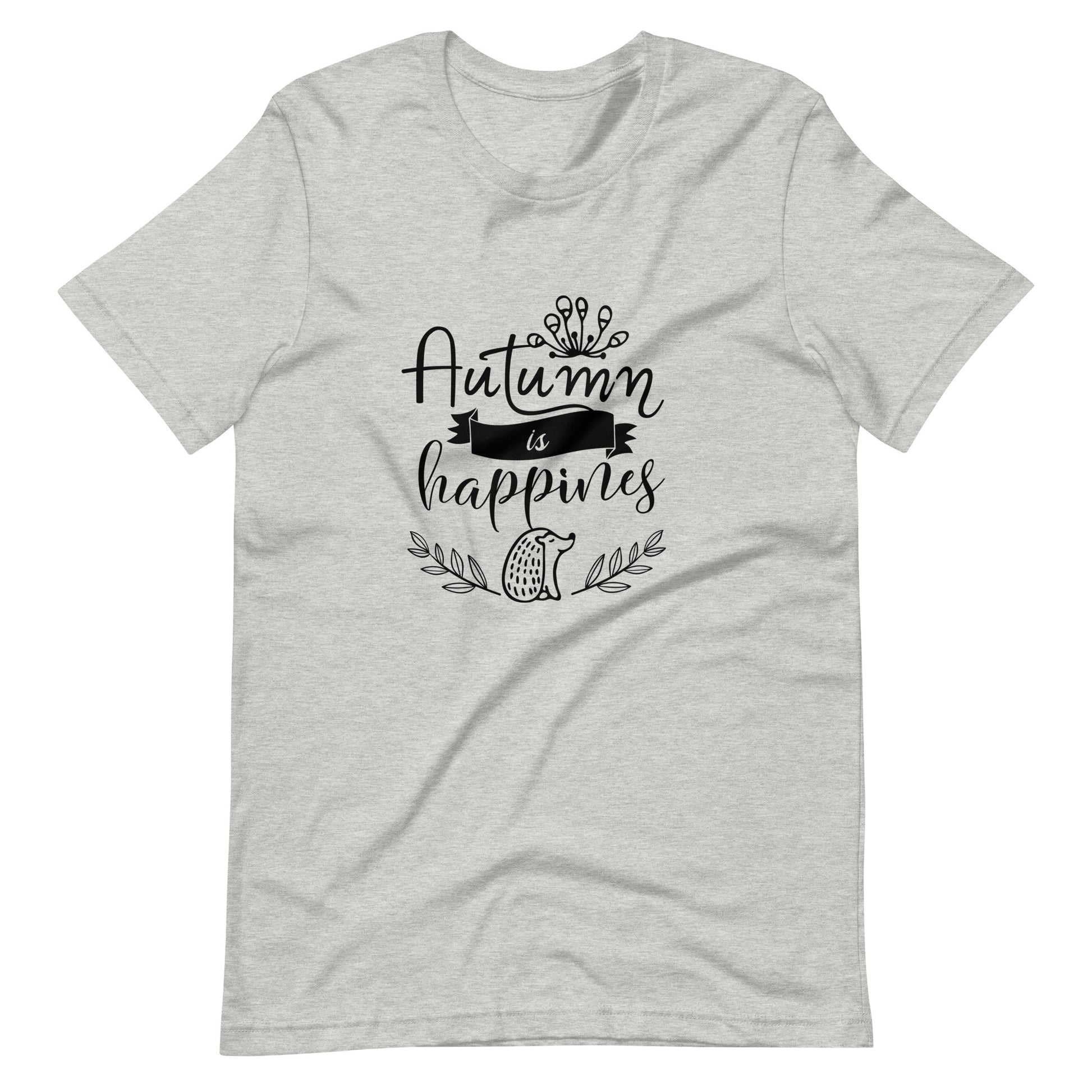 Printagon - Autumn Is Happiness - Unisex T-shirt - Athletic Heather / XS