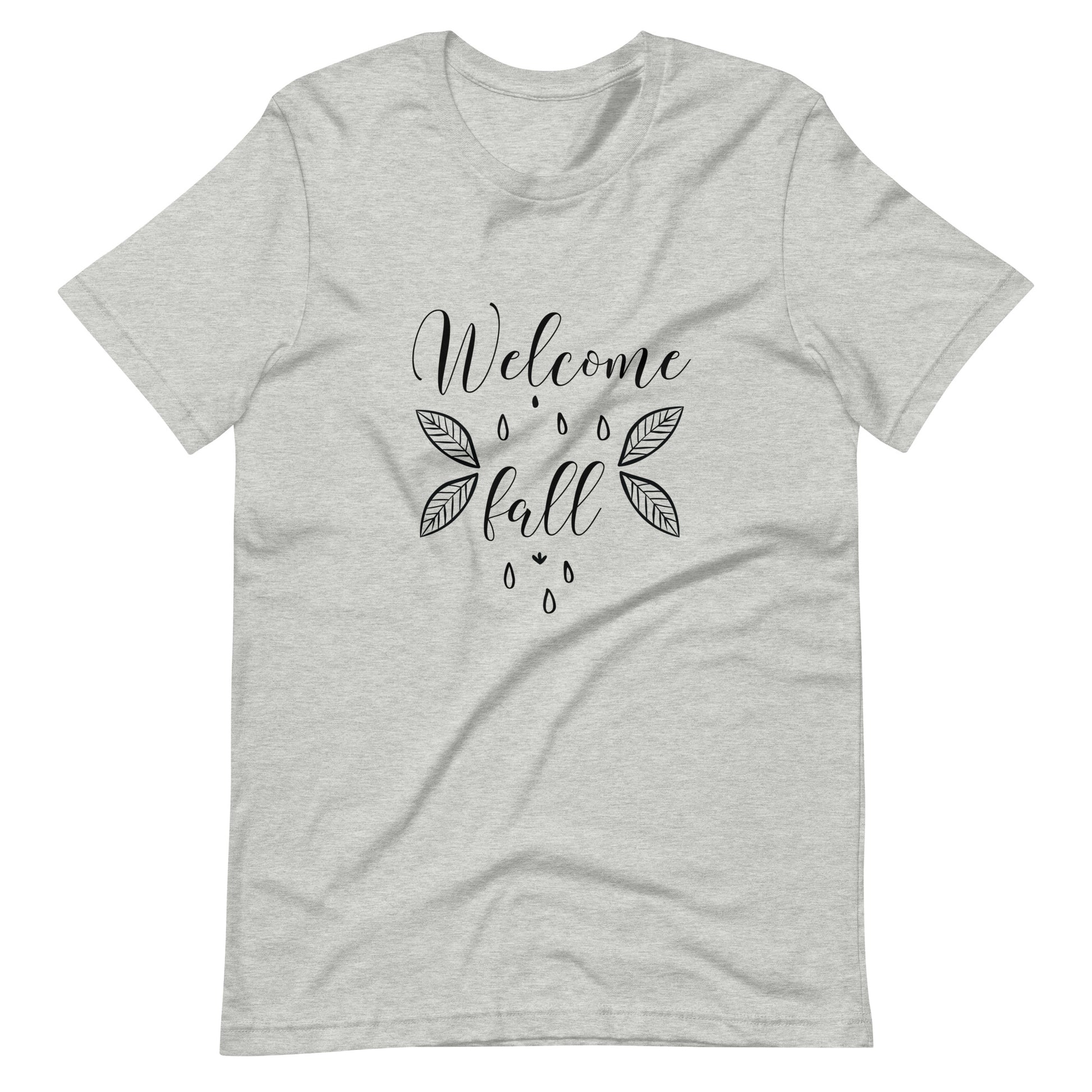 Welcome Fall 002 - Unisex T-shirt - Athletic Heather / XS Printagon