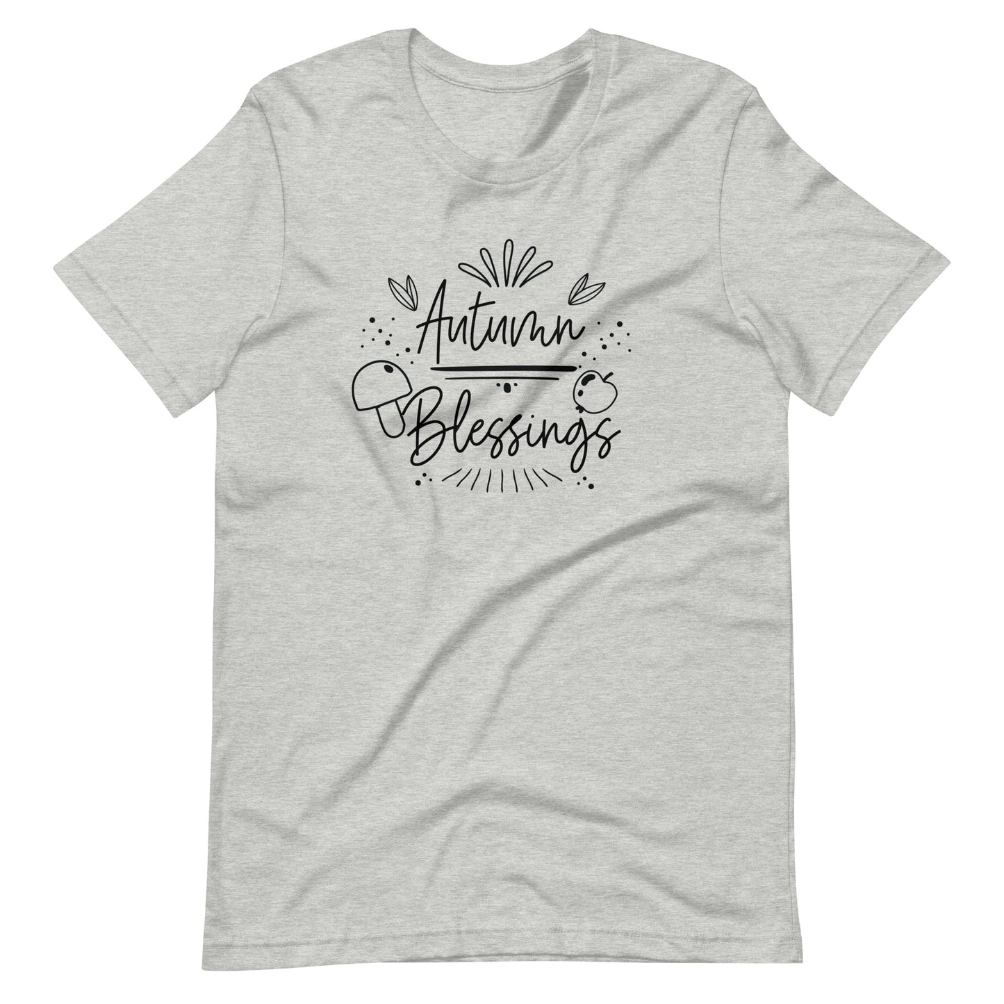 Printagon - Autumn Blessings - Unisex T-shirt - Athletic Heather / XS