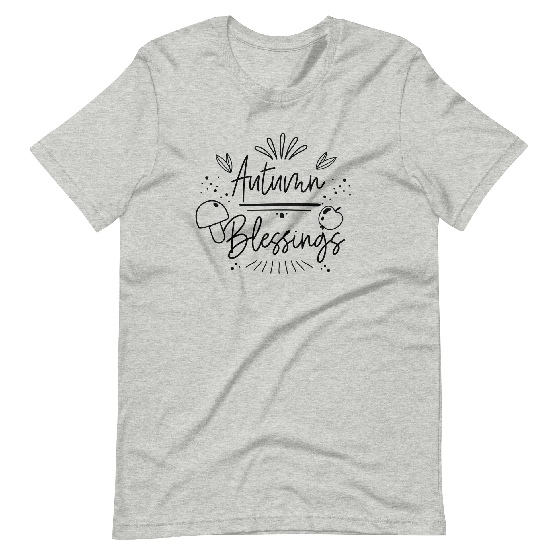 Printagon - Autumn Blessings - Unisex T-shirt - Athletic Heather / XS